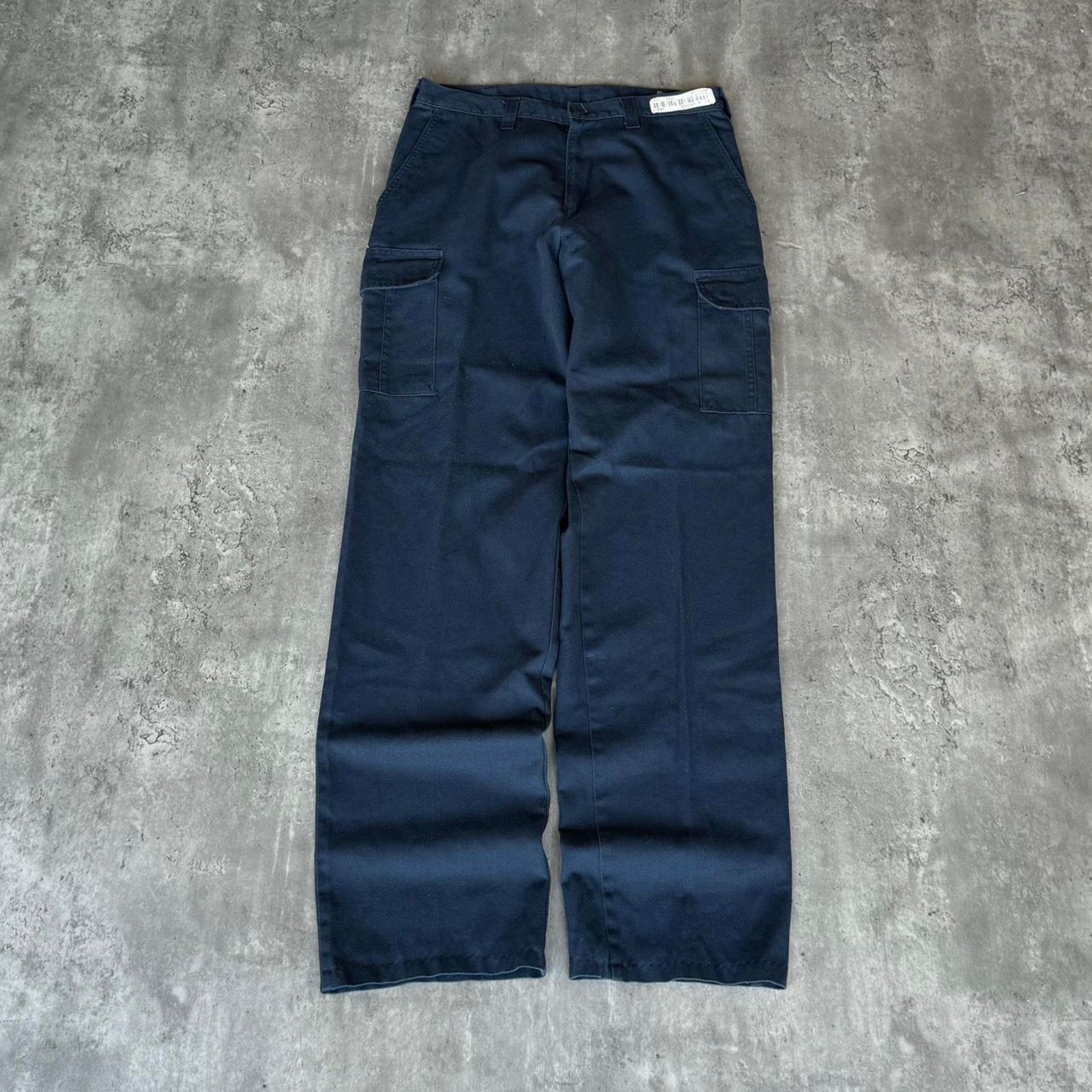 Carhartt × Cintas × Vintage Carhartt Style Blue Cargo Skater Grunge Cyber Tech Pants Size US 31 - 1 Thumbnail