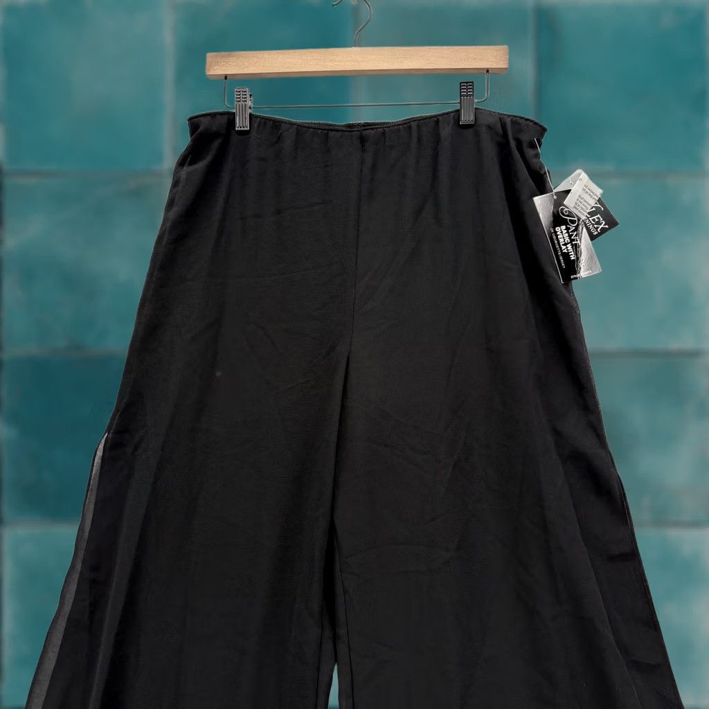 Alex Evenings Alex Evenings Dress Pants Womens L Black Chiffon Overlay Wide-Leg Formal NWT Size 36" / US 14 / IT 50 - 1 Thumbnail