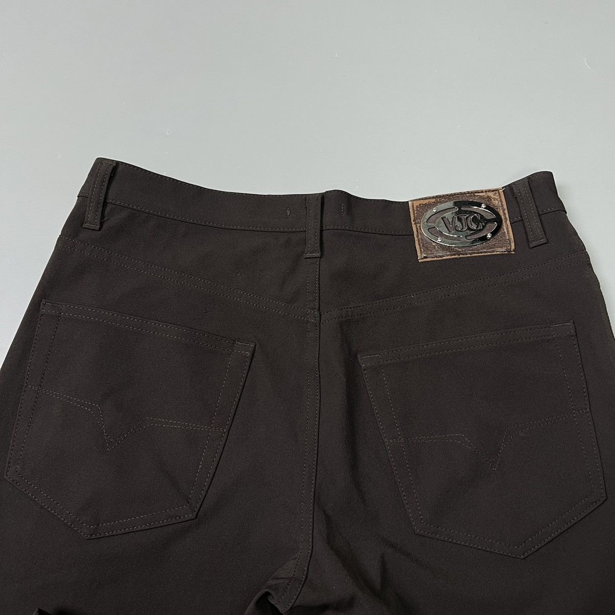 Versace Jeans Couture Vintage Versace Jeans Couture Brown Casual Pants Nylon men’s Size US 34 / EU 50 - 4 Thumbnail