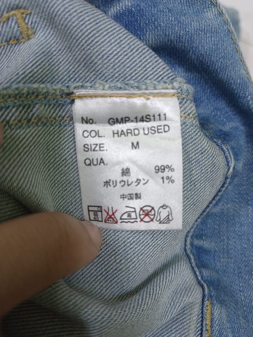 Gramicci × Vintage W33 Gramicci USA Single Belt Faded Blue Denim Jeans Retro Size US 33 - 21 Thumbnail