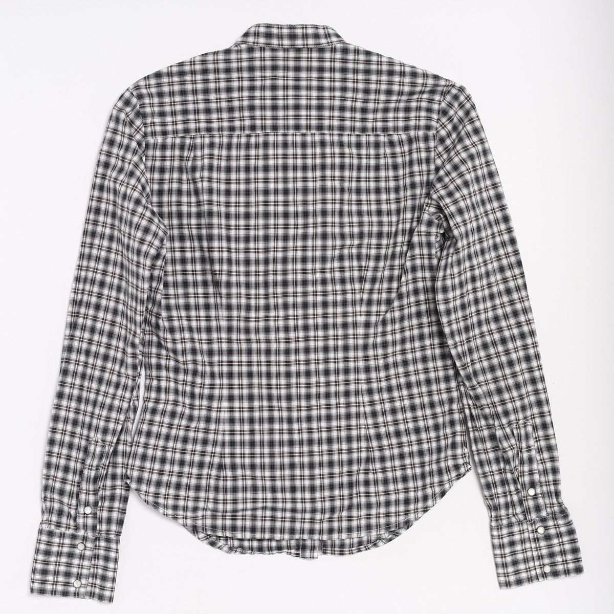 Alexander McQueen Alexander McQueen MCQ Plaid Check Shirt Grey Cotton Size M / US 6-8 / IT 42-44 - 10 Thumbnail