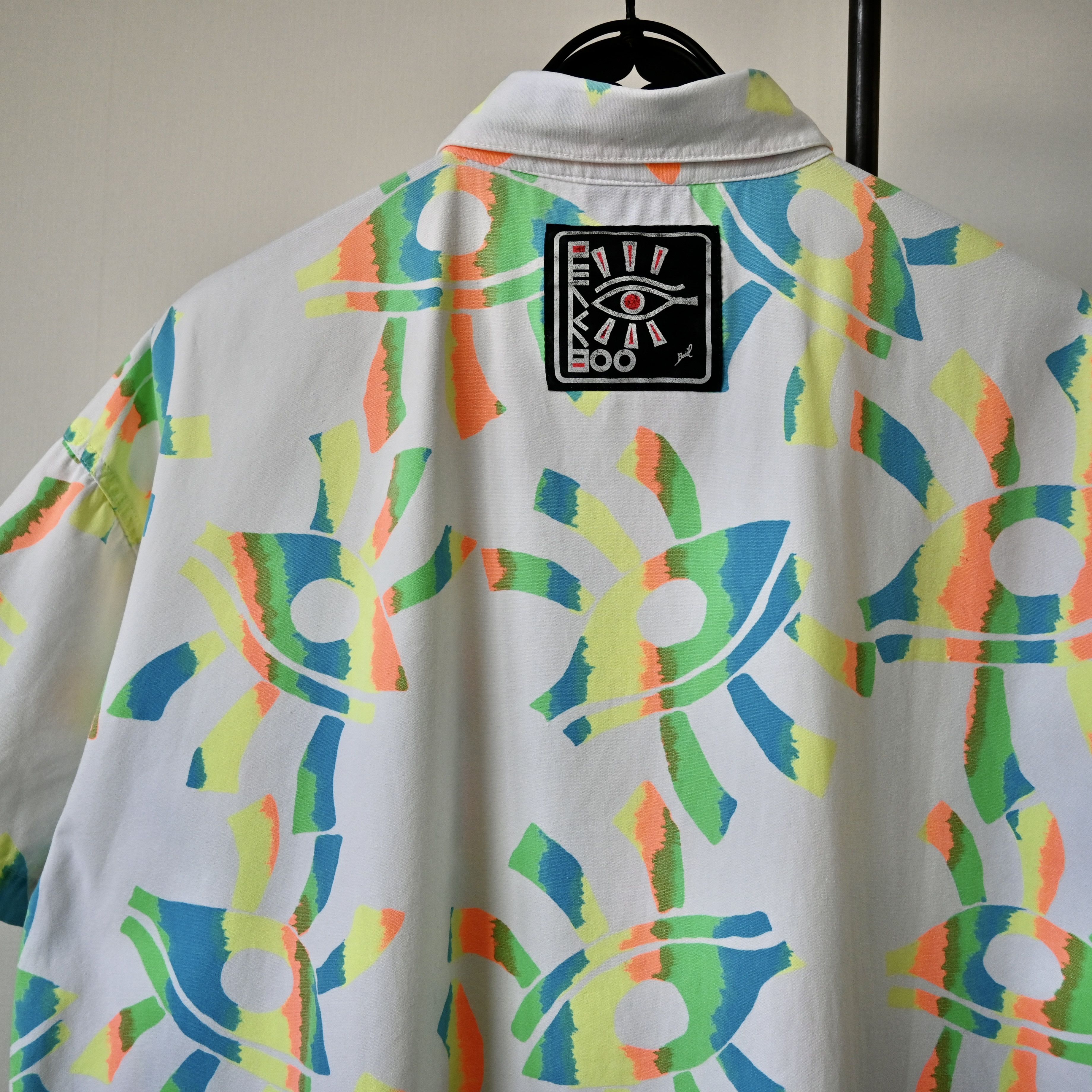 Japanese Brand VTG 1980-1990s PEAKABOO cotton Hawaiian shirt Size US L / EU 52-54 / 3 - 4 Thumbnail