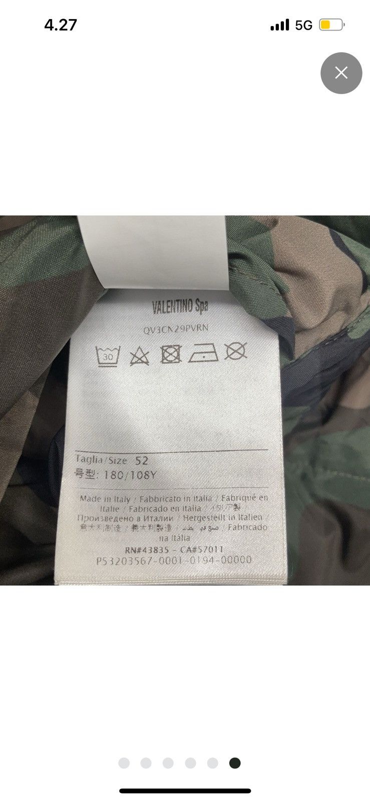 Valentino VALENTINO GARAVANI Camoushuffle reversible puffer jacket Size US M / EU 48-50 / 2 - 8 Thumbnail