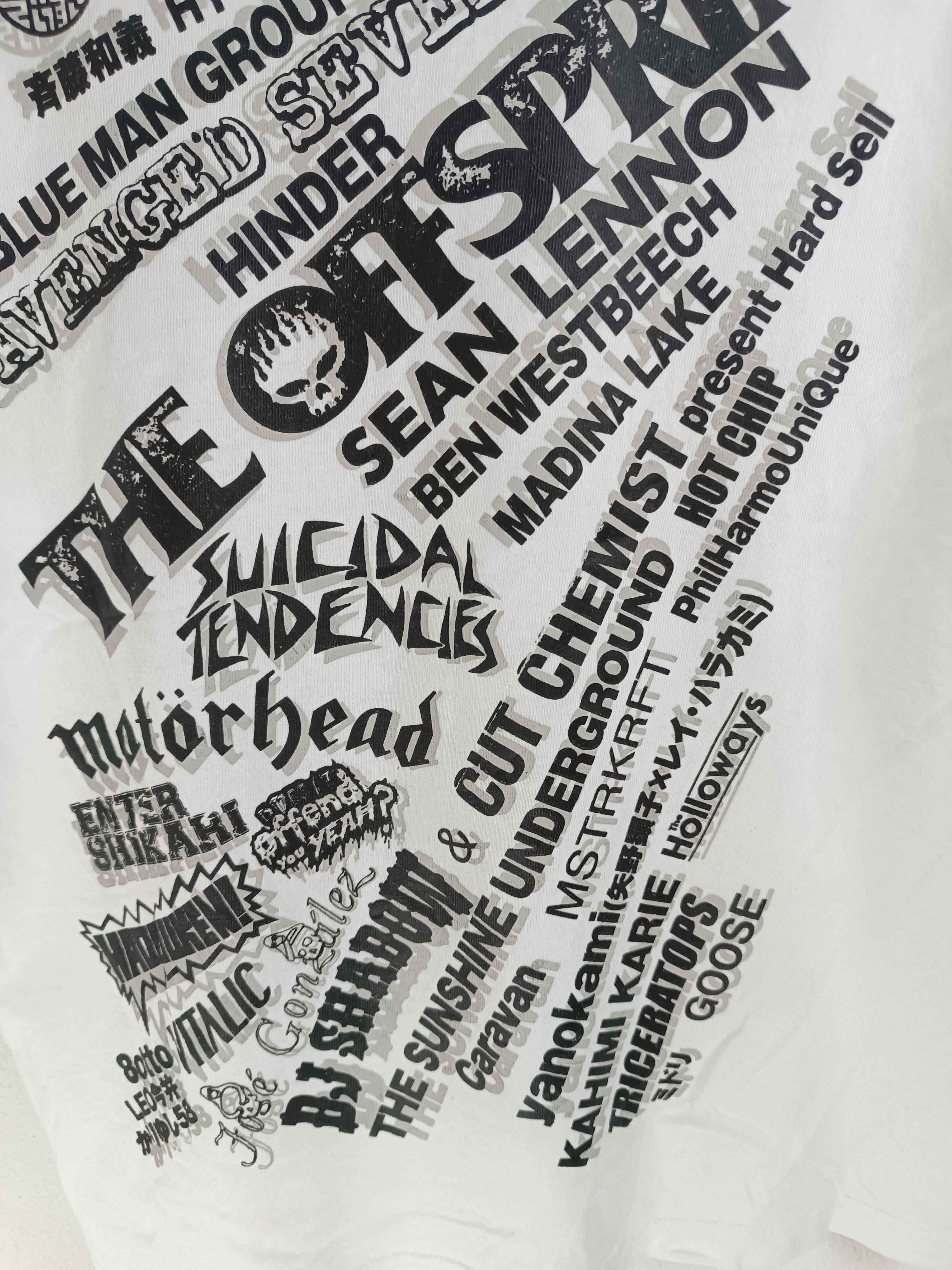 Band Tees VINTAGE 2007 SUMMERSONIC FEST arctic bloc offspring cyndi Size US XS / EU 42 / 0 - 17 Thumbnail