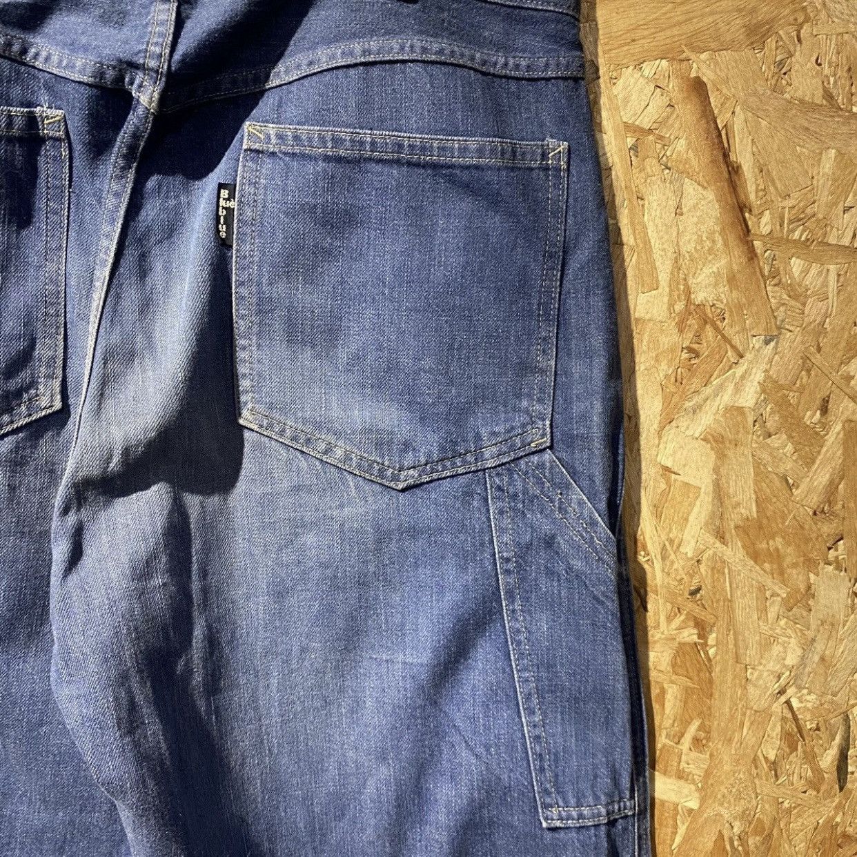 Blue Blue Japan Japanese BLUE BLUE HR Market Carpenter Denim Jeans Size US 34 / EU 50 - 3 Thumbnail