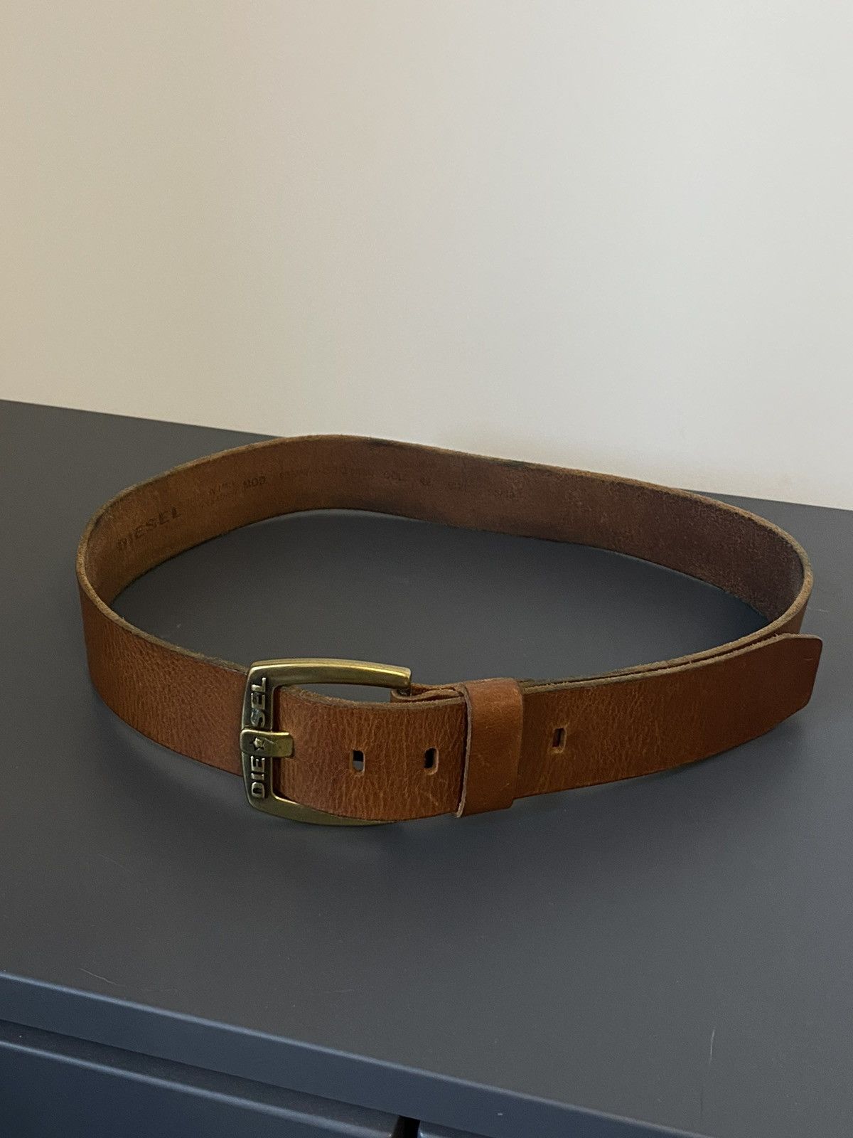 Diesel 🔥 VINTAGE 2000s DIESEL Y2K RARE RETRO BROWN LEATHER BELT🔥 Size ONE SIZE - 1 Thumbnail