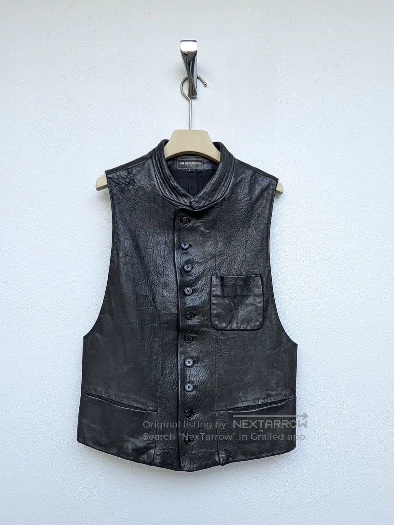 Ann Demeulemeester Ann Demeulemeester Leather Vest, Innerwear, Jacket Size US L / EU 52-54 / 3 - 2 Thumbnail