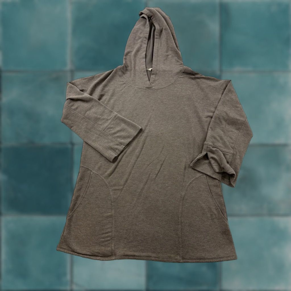 Soft Surroundings Soft Surroundings Shirt Womens Small Brown 3/4 Sleeve Pullover Hoodie Top Size S / US 4 / IT 40 - 1 Thumbnail