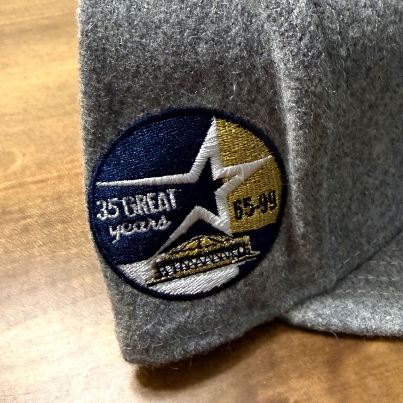 New Era New Era Houston Astros Fitted Hat Mens 7 1/2 Gray 35th Anniversary Wool 59FIFTY Size ONE SIZE - 3 Thumbnail