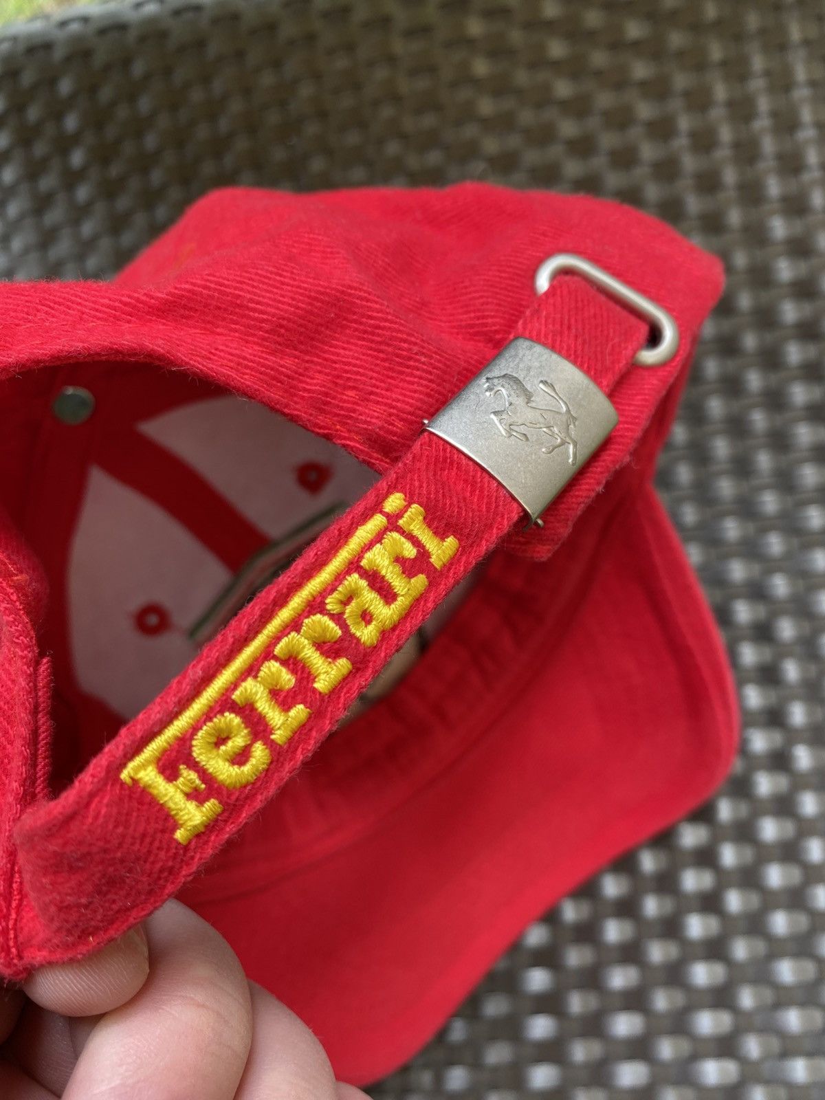 Ferrari Vintage Ferrari Big Logo 1999 Cap Hat BMW Marlboro Jaguar Size ONE SIZE - 4 Thumbnail