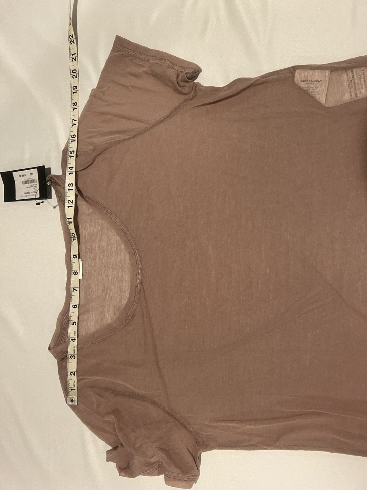 Saint Laurent Paris Saint Laurent men’s transparent t shirt . L $1090 Size US L / EU 52-54 / 3 - 5 Thumbnail