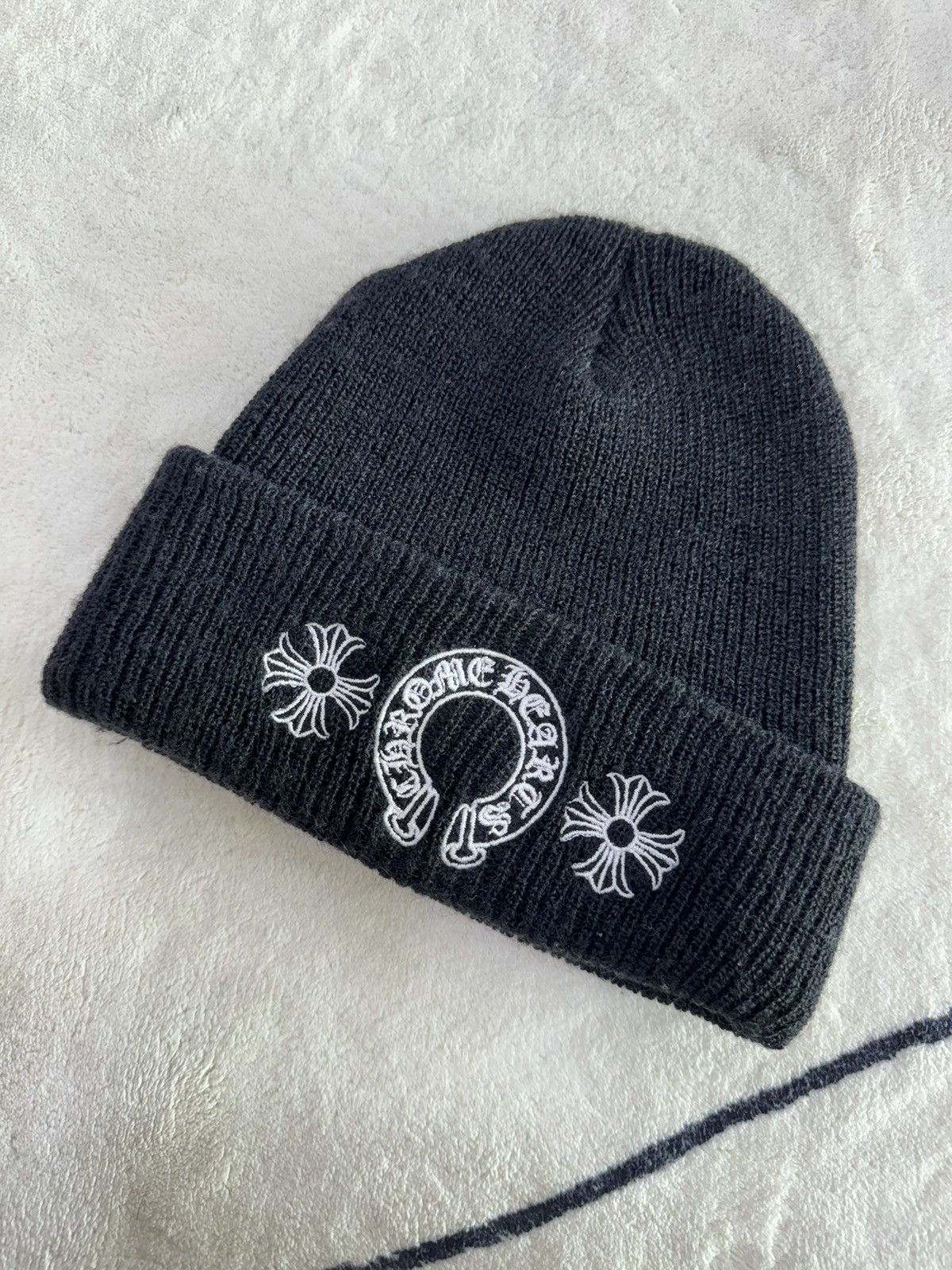 Chrome Hearts Chrome hearts hoof wool beanie | Grailed