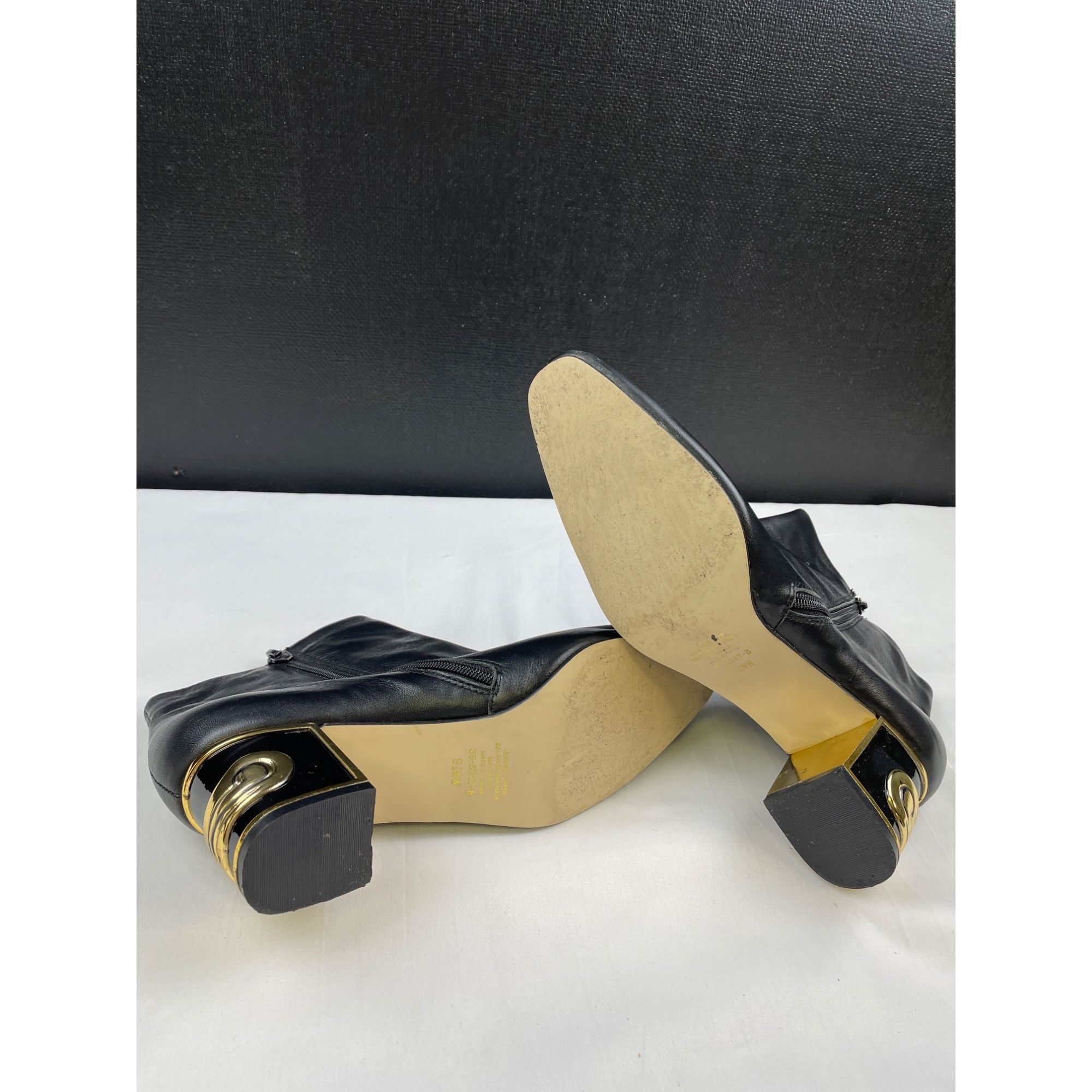 Other Coup D'Etat Women's Black Leather Ankle Boots Heel 2.5"/Shoe Size US 9.5 / IT 39.5 - 8 Thumbnail