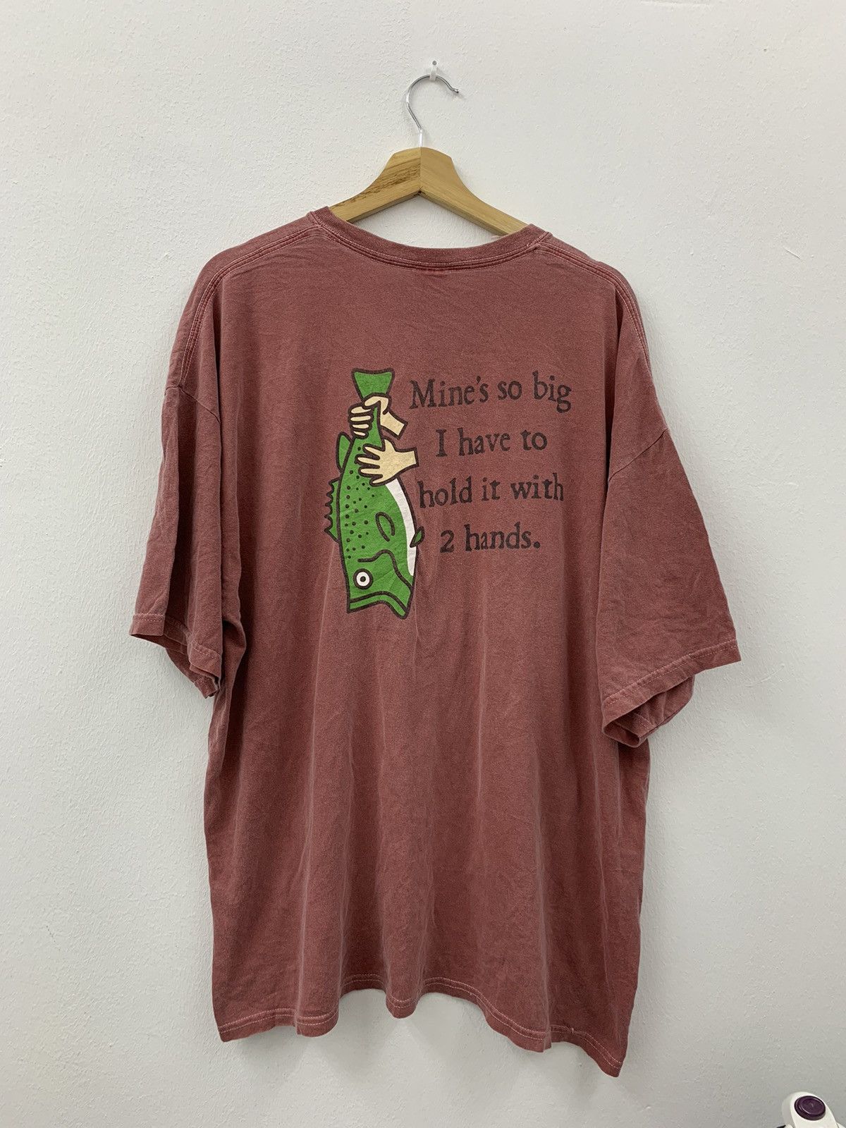 Vintage Vintage Faded Mines So Big i have to Hold With 2 hands Tee Size US XXL / EU 58 / 5 - 1 Thumbnail