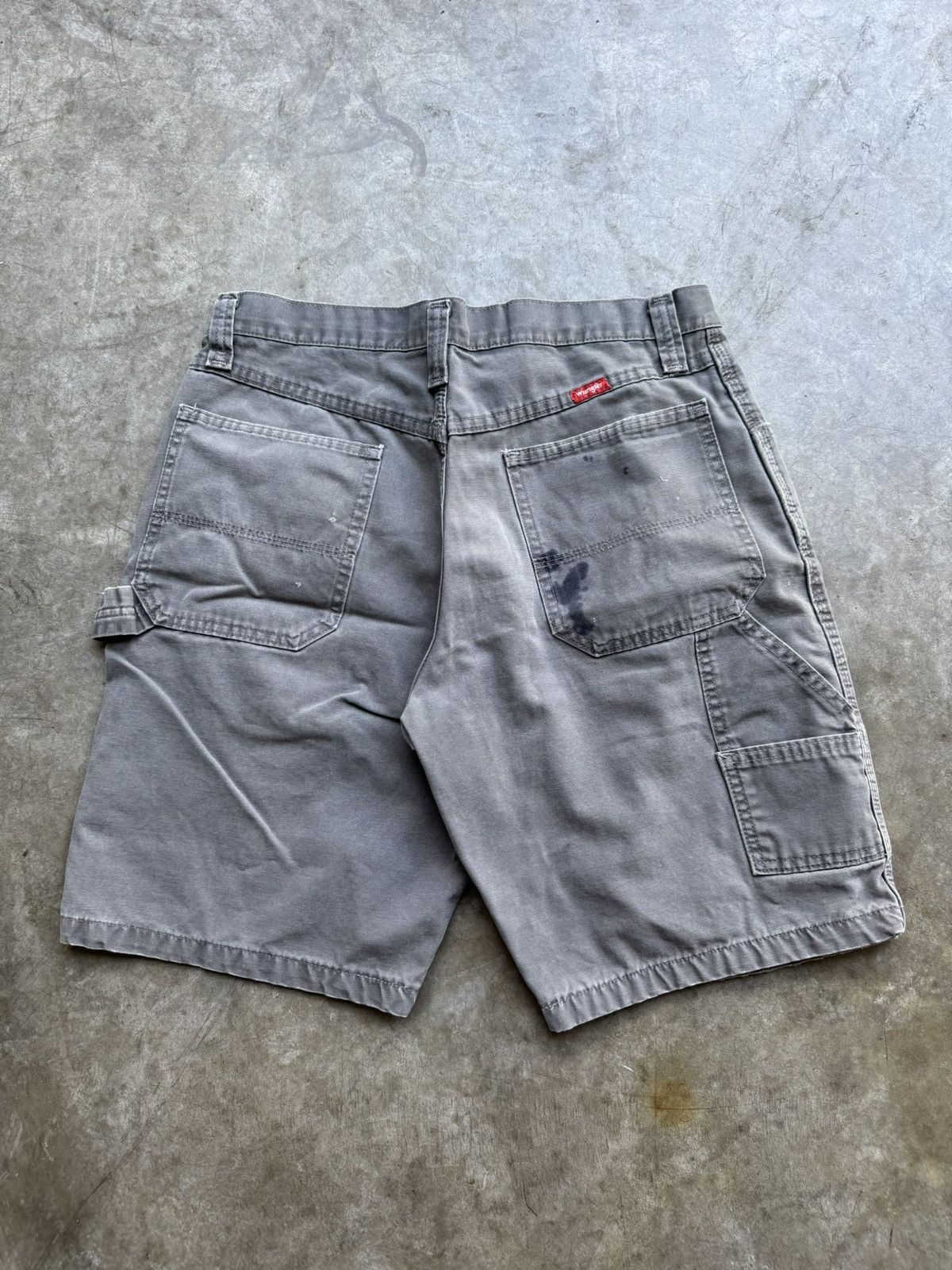 Wrangler Vintage 90’s/00’s Wrangler Workwear Carpenter Shorts Grn/Gry Size US 32 / EU 48 - 4 Thumbnail