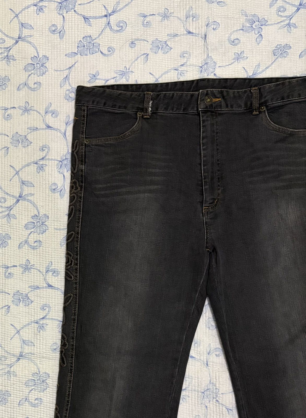 Japanese Brand Japanese Browdwin Flared Jeans Streetwear Denim Size US 37 - 5 Thumbnail