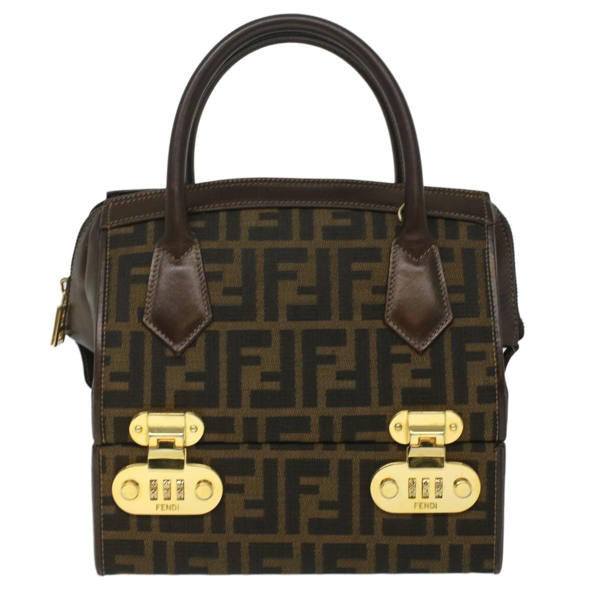 Fendi Zucca Brown Canvas Handbag (Pre-Owned) Size ONE SIZE - 1 Thumbnail
