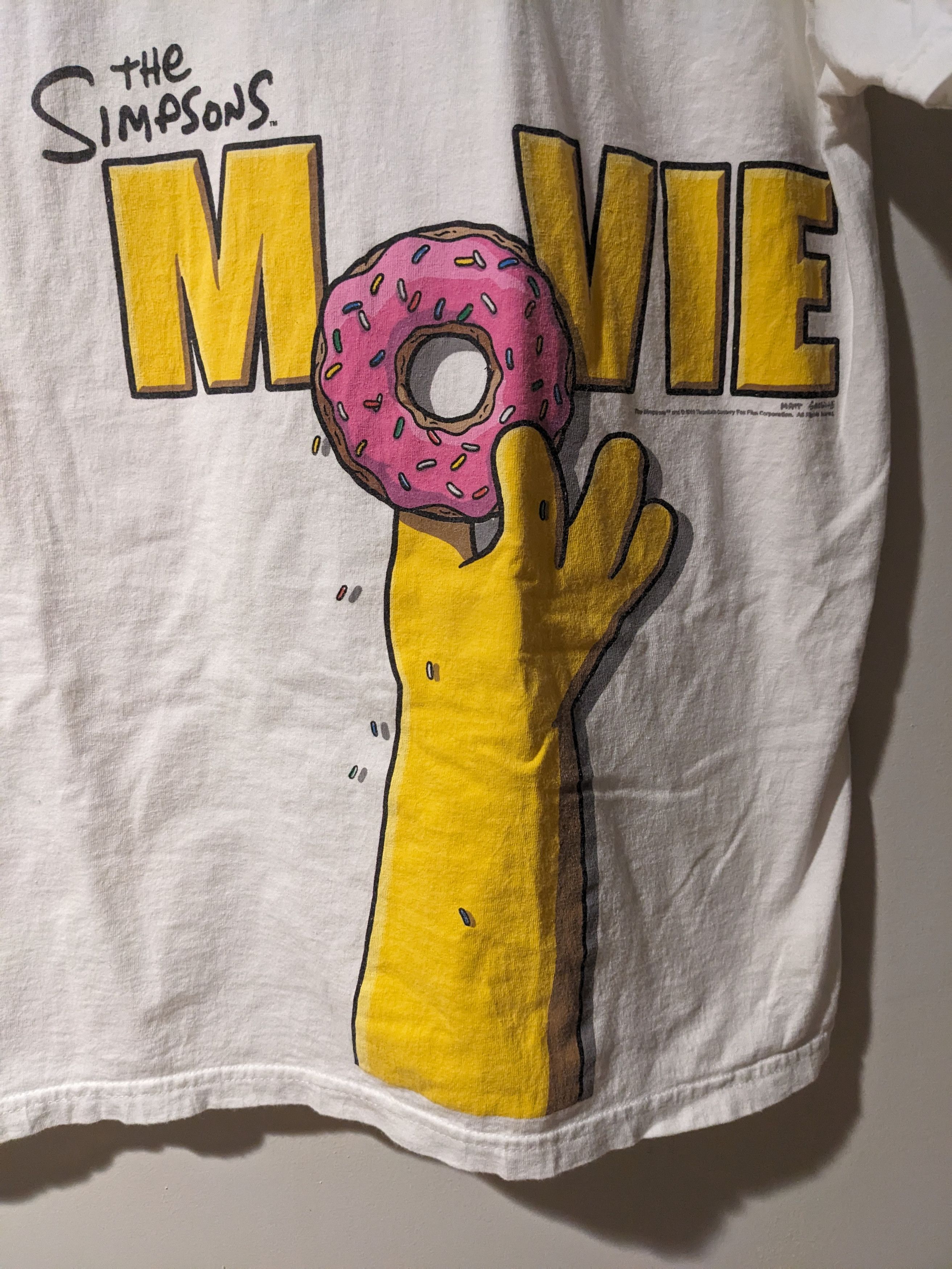 Vintage Vintage 2000 The Simpson Movie Promo Donut X-Large T-Shirt Size US XL / EU 56 / 4 - 2 Thumbnail