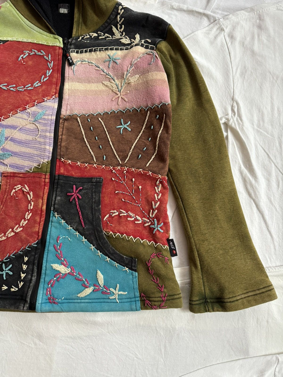 Japanese Brand × Vintage Vintage Y2K Avant Garde Patchwork Miz Elf Hoodie Size US S / EU 44-46 / 1 - 3 Thumbnail