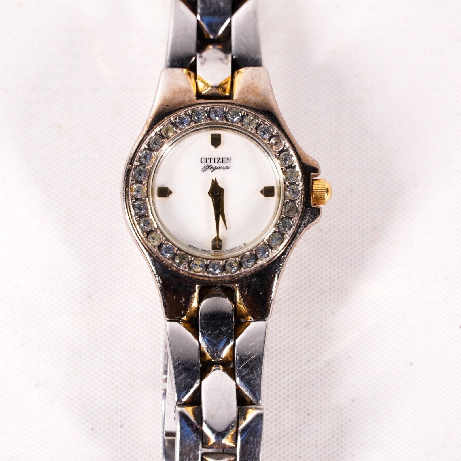 Citizen 3.75" Citizen Elegance Silver Gold Metal Wrist Watch Jewelry Size ONE SIZE - 2 Thumbnail