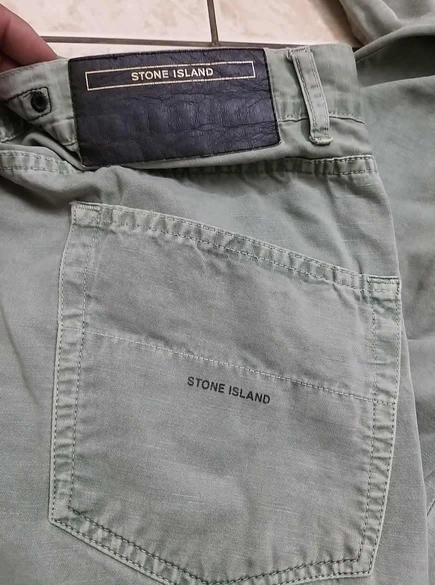Stone Island VINTAGE STONE ISLAND S.I DISTRESSED COTON PANT Size US 31 - 18 Thumbnail