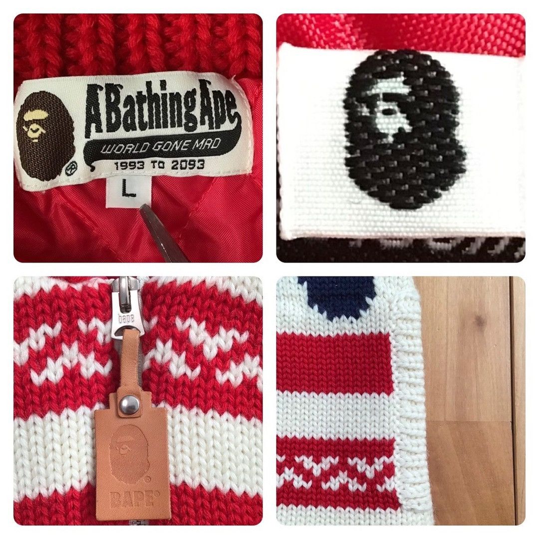 Bape × Nigo BAPE BABY MILO Cowichan knit jacket a bathing ape NIGO Size US L / EU 52-54 / 3 - 7 Thumbnail