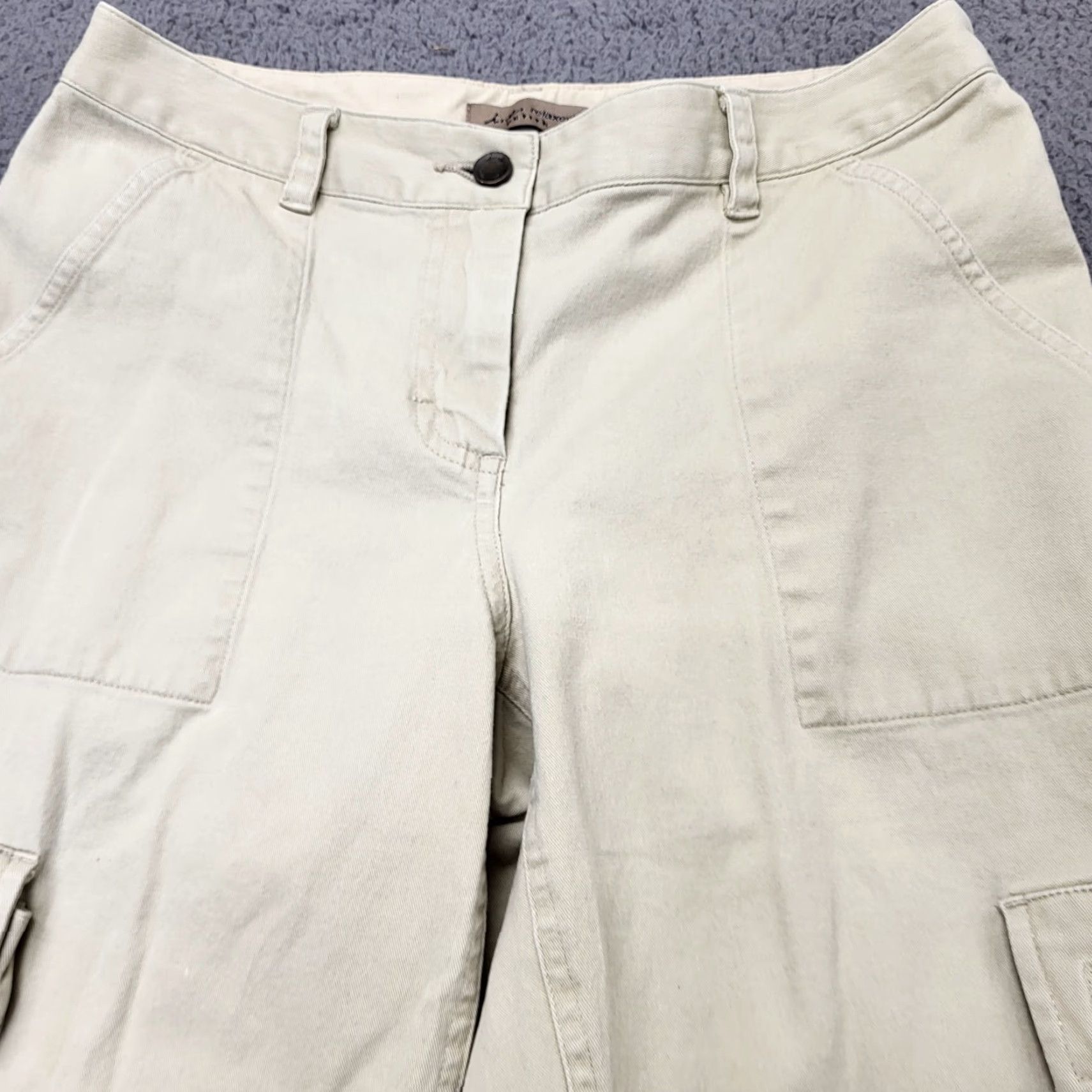 Vintage VINTAGE L O L Cargo Pants Women's 6P Khaki Twill Y2k Retro Utility Cargo Tan Pants Women Slim Straight 90s Bohemian College Summer Spring Fall Size 28" / US 6 / IT 42 - 5 Thumbnail