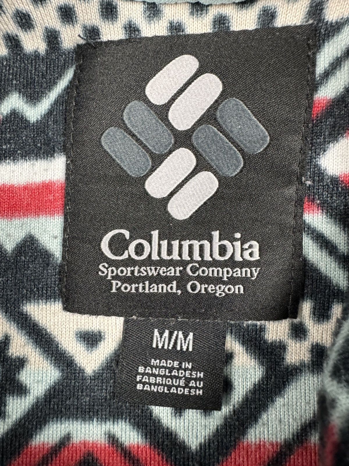 Columbia × Vintage Vintage Y2K Columbia Sherpa hoodie Navaho print gorpcore Size US M / EU 48-50 / 2 - 12 Thumbnail