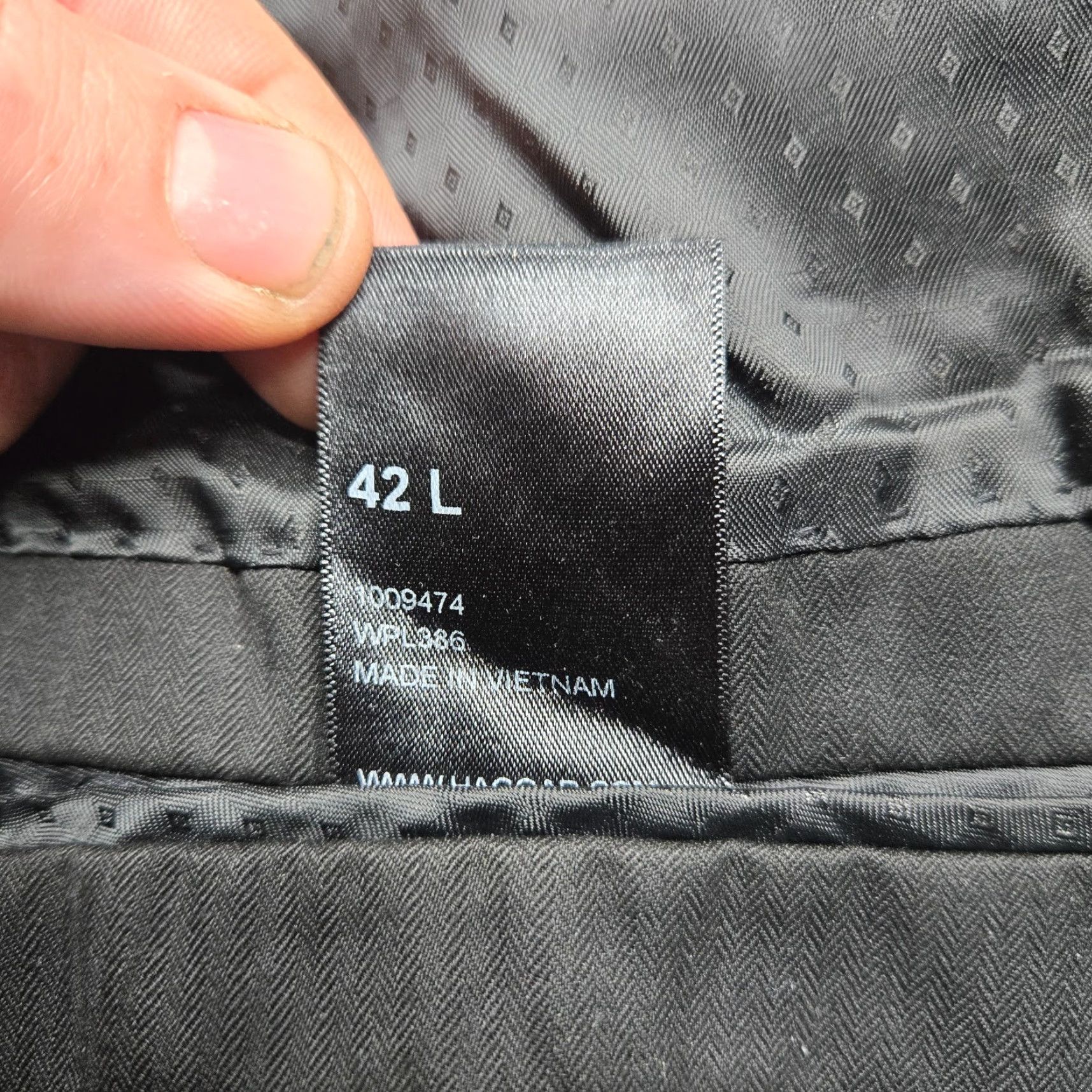 Haggar Haggar Blazer Two-Button Black 42 L Long Mens Shirt Jacket Sport Coat Coat Vintage No Size 42R - 3 Thumbnail