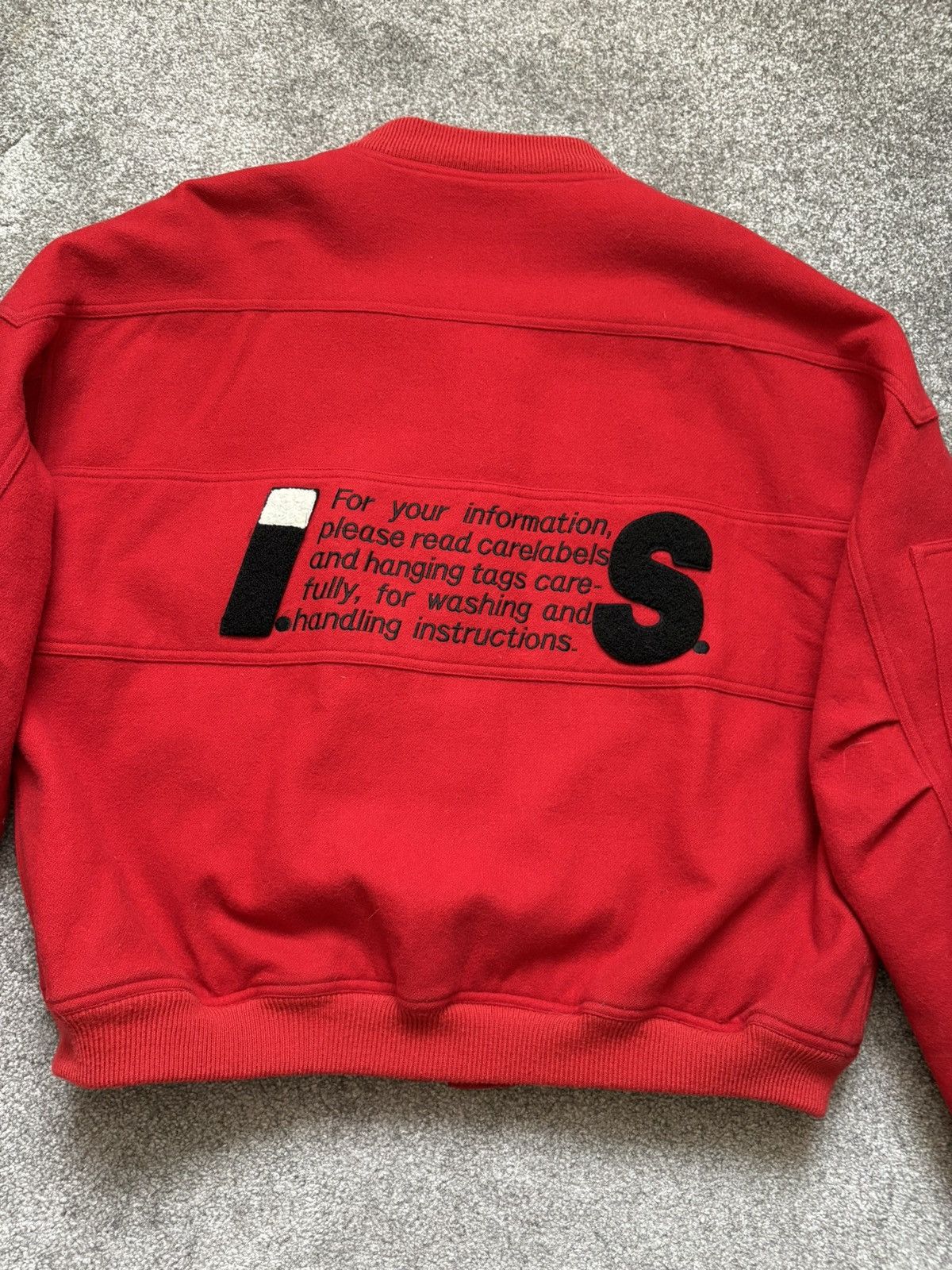 Issey Miyake × Tsumori Chisato × Vintage Issey Miyake Sport 80s Wool Care-Label Bomber Jacket Size US M / EU 48-50 / 2 - 2 Thumbnail
