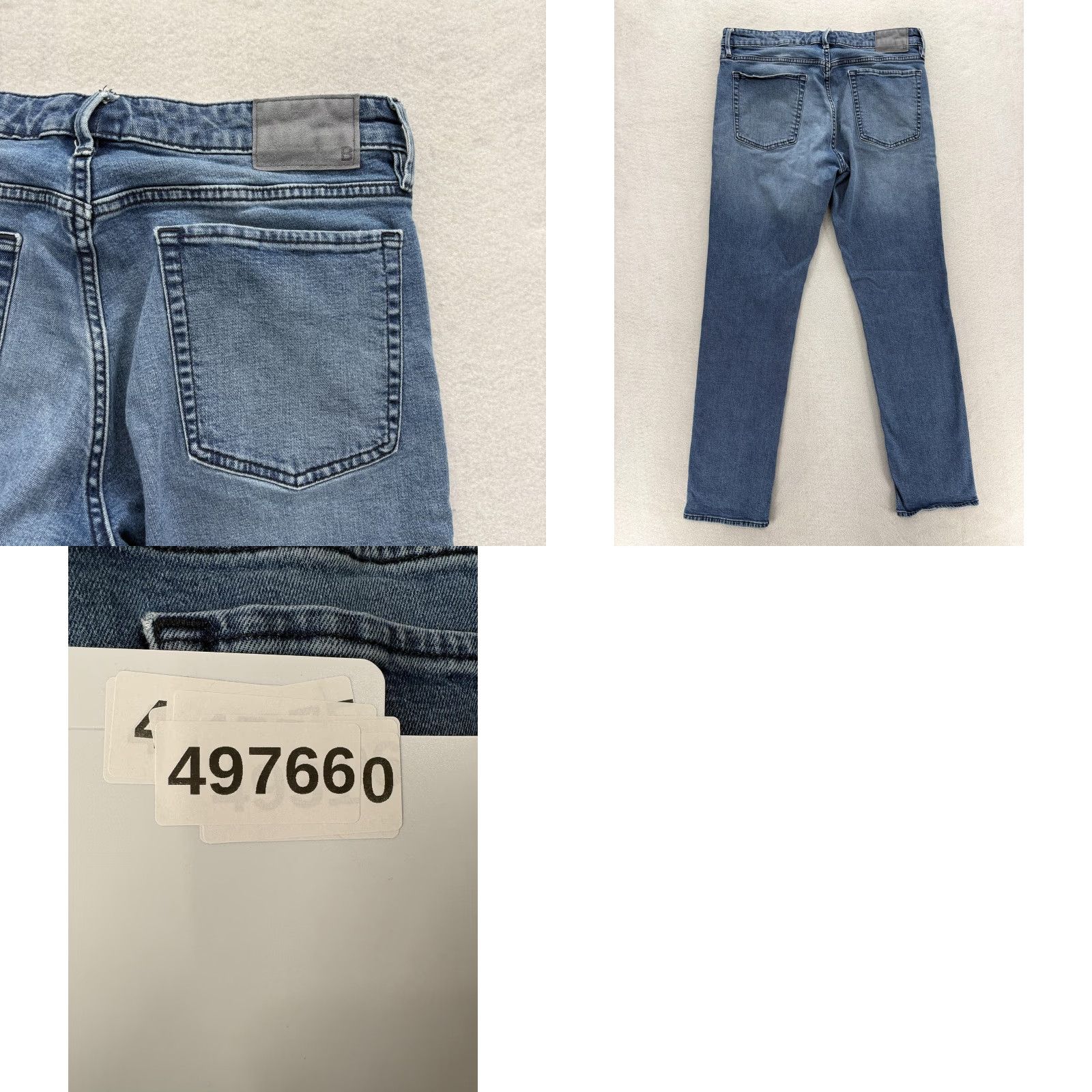 Bonobos Bonobos Jeans Mens 34x34 Blue Medium Wash Slim Straight Stretch Denim Casual Size US 34 / EU 50 - 9 Thumbnail