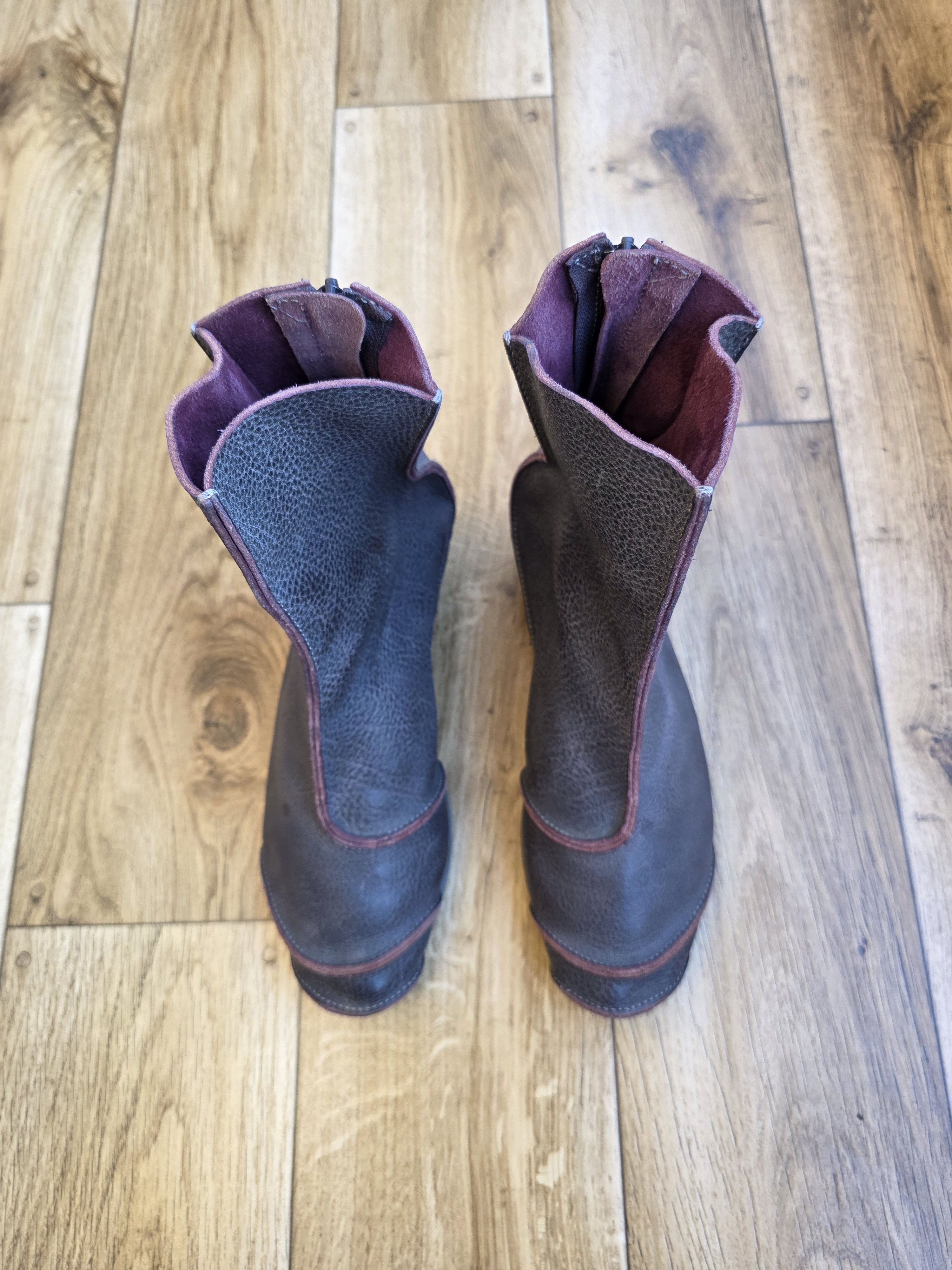 Trippen Trippen Women Leather Boots Size US 9 / IT 39 - 7 Thumbnail