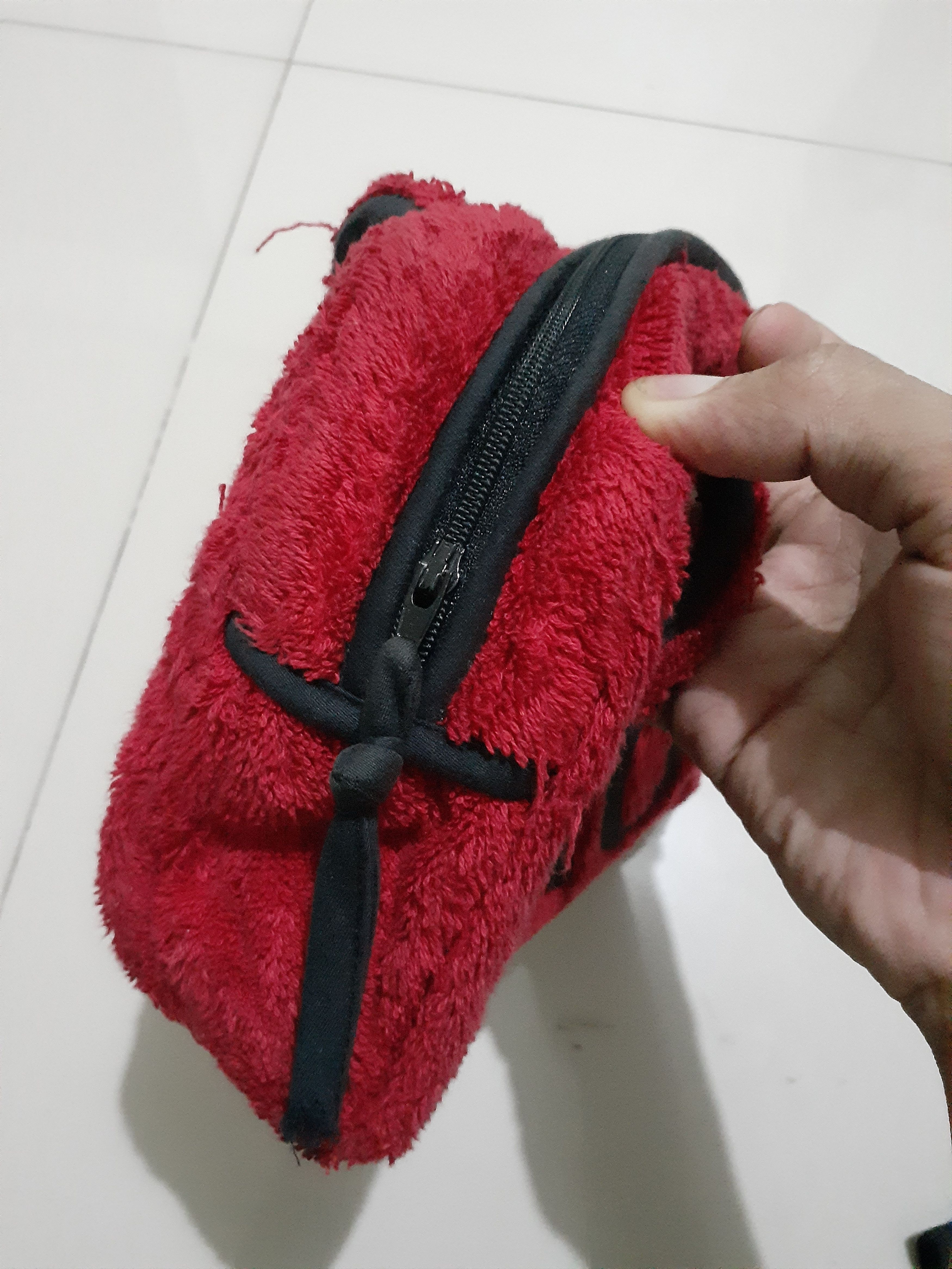 Christian Dior Monsieur × Dior × John Galliano Vtg Y2K Dior Ja'Dore Red Terry Cloth Boston Bag Size ONE SIZE - 4 Thumbnail