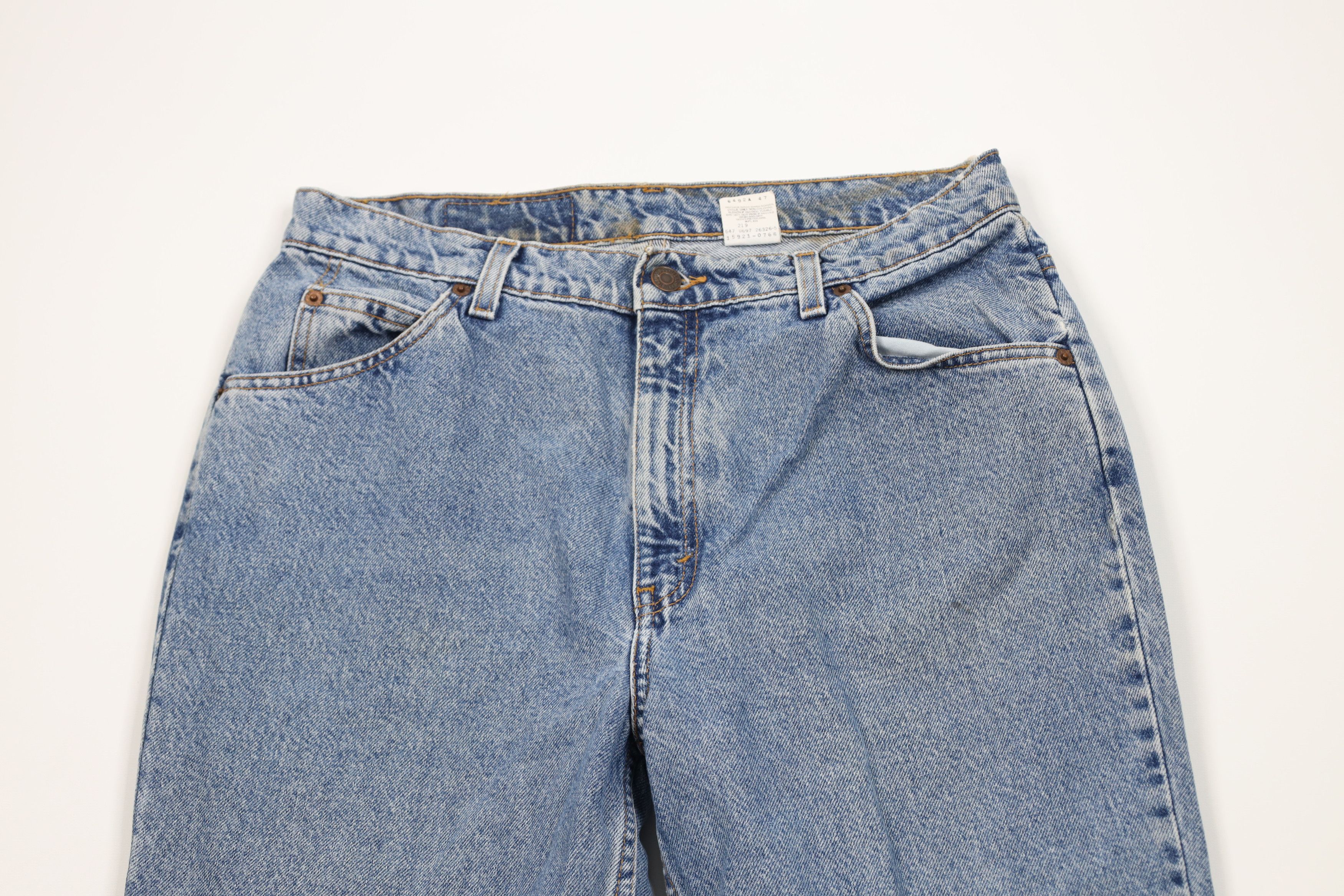 Levi's Vintage 90s Levis 921 Fit Tapered Leg Denim Jeans Blue USA Size 34" / US 12 / IT 48 - 2 Thumbnail