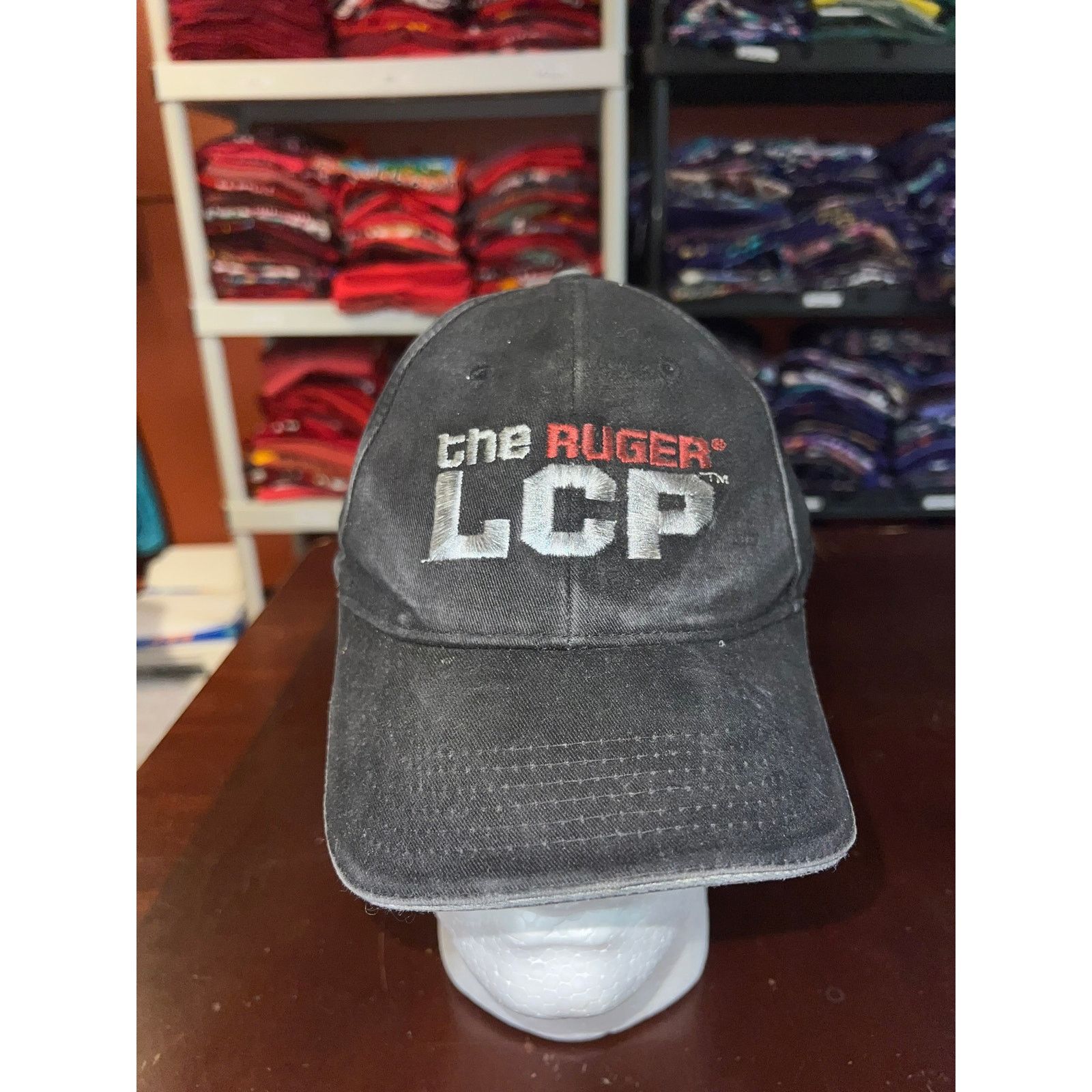 Vintage Ruger Hat The Ruger LCP Promo Black Gray Faded Cap Headwear Size ONE SIZE - 1 Thumbnail