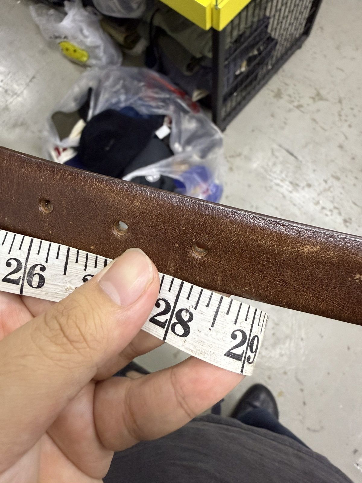 Katharine Hamnett London Katharine Hamnett London Leather Belt Size 26 - 4 Thumbnail