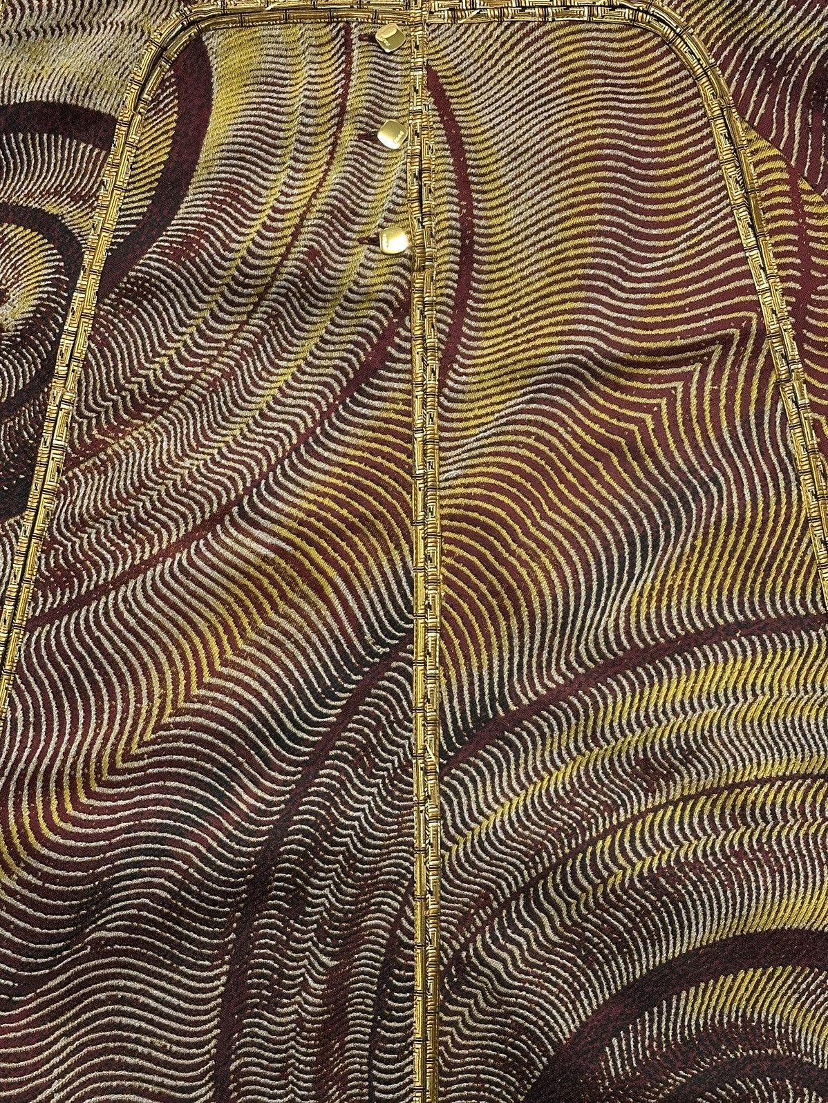 Fendi FENDI Fall Winter 2000 Jacquard Flared Midi Skirt Size 30" / US 8 / IT 44 - 4 Thumbnail