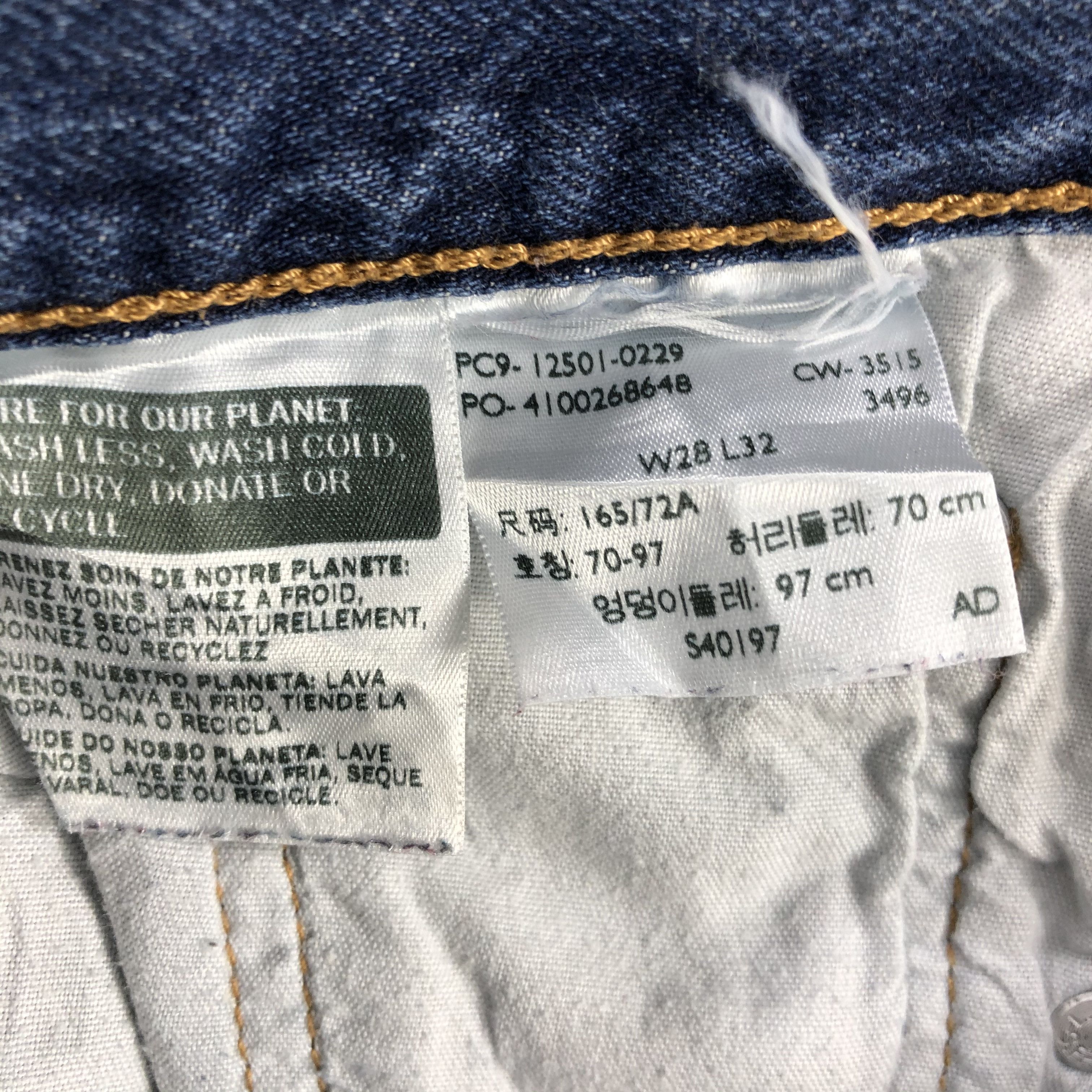Levi's Vintage Blue Wash Levis 501 Jeans-JM3041 Size US 30 / EU 46 - 9 Thumbnail
