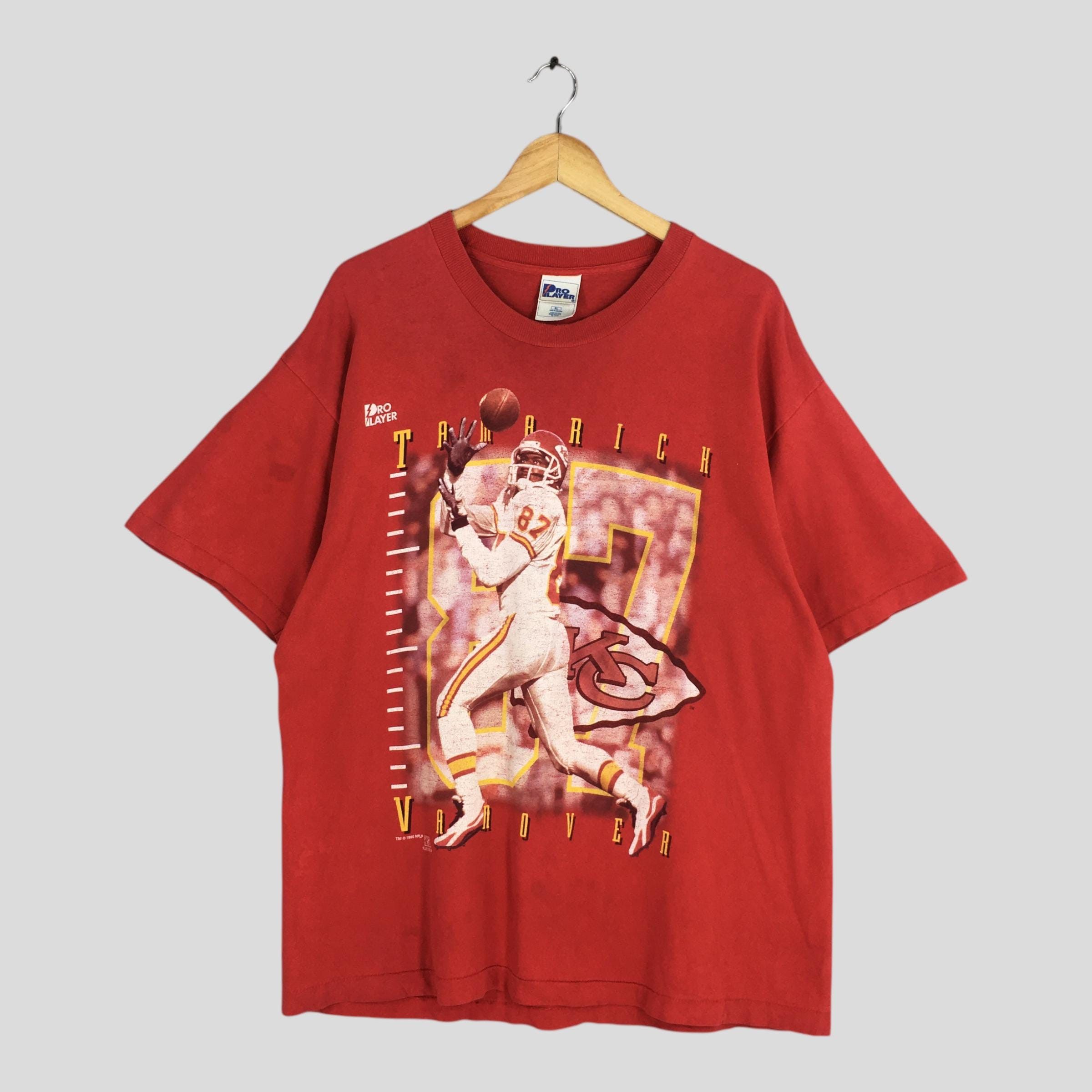 NFL Vintage 90s Kansas City Chiefs NFL Red T shirt XLarge Size US XL / EU 56 / 4 - 1 Thumbnail