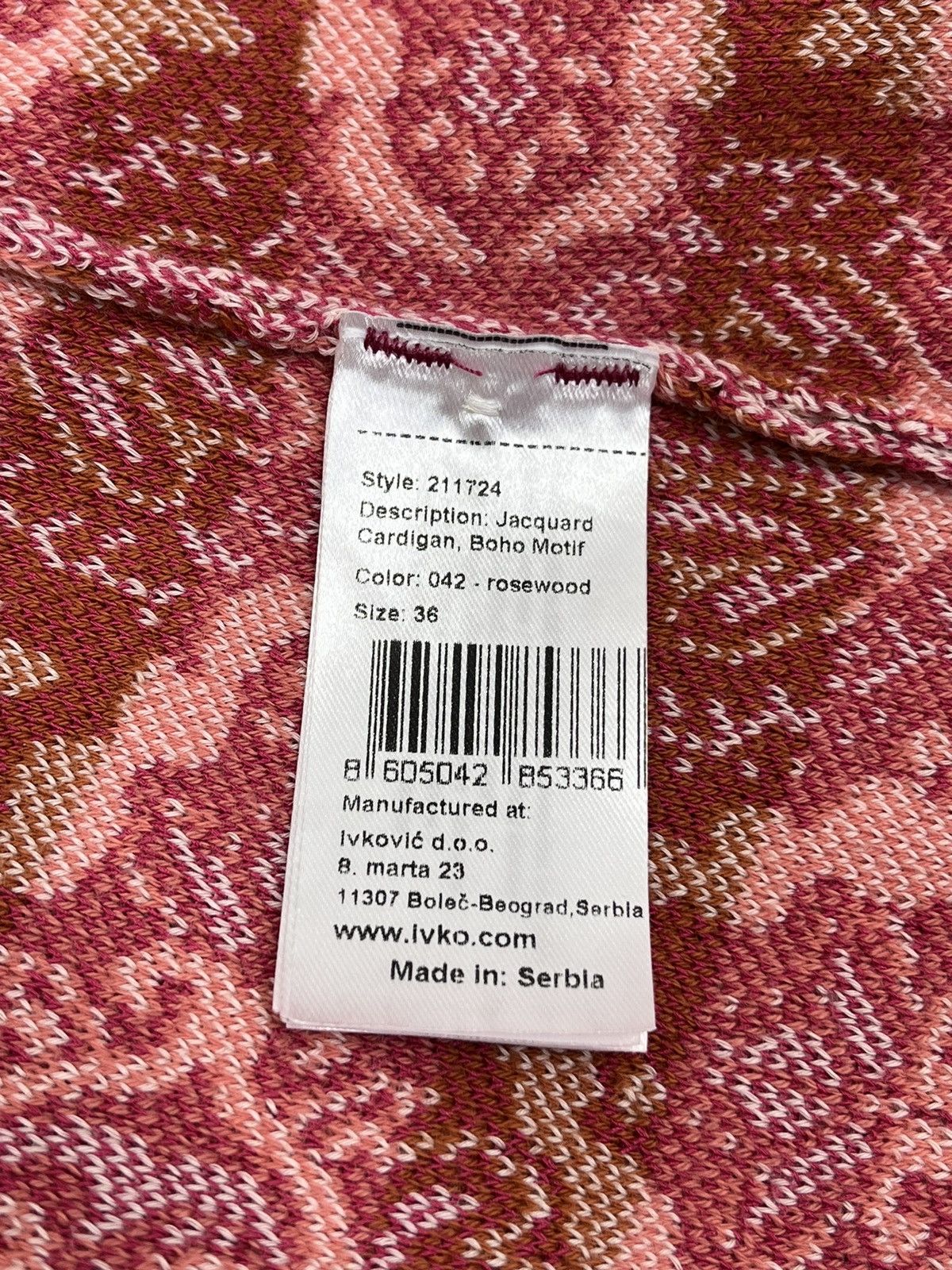 Other IVKO Jacquard Women Cardigan Magnet Button Boho Style Size S Size S / US 4 / IT 40 - 9 Thumbnail