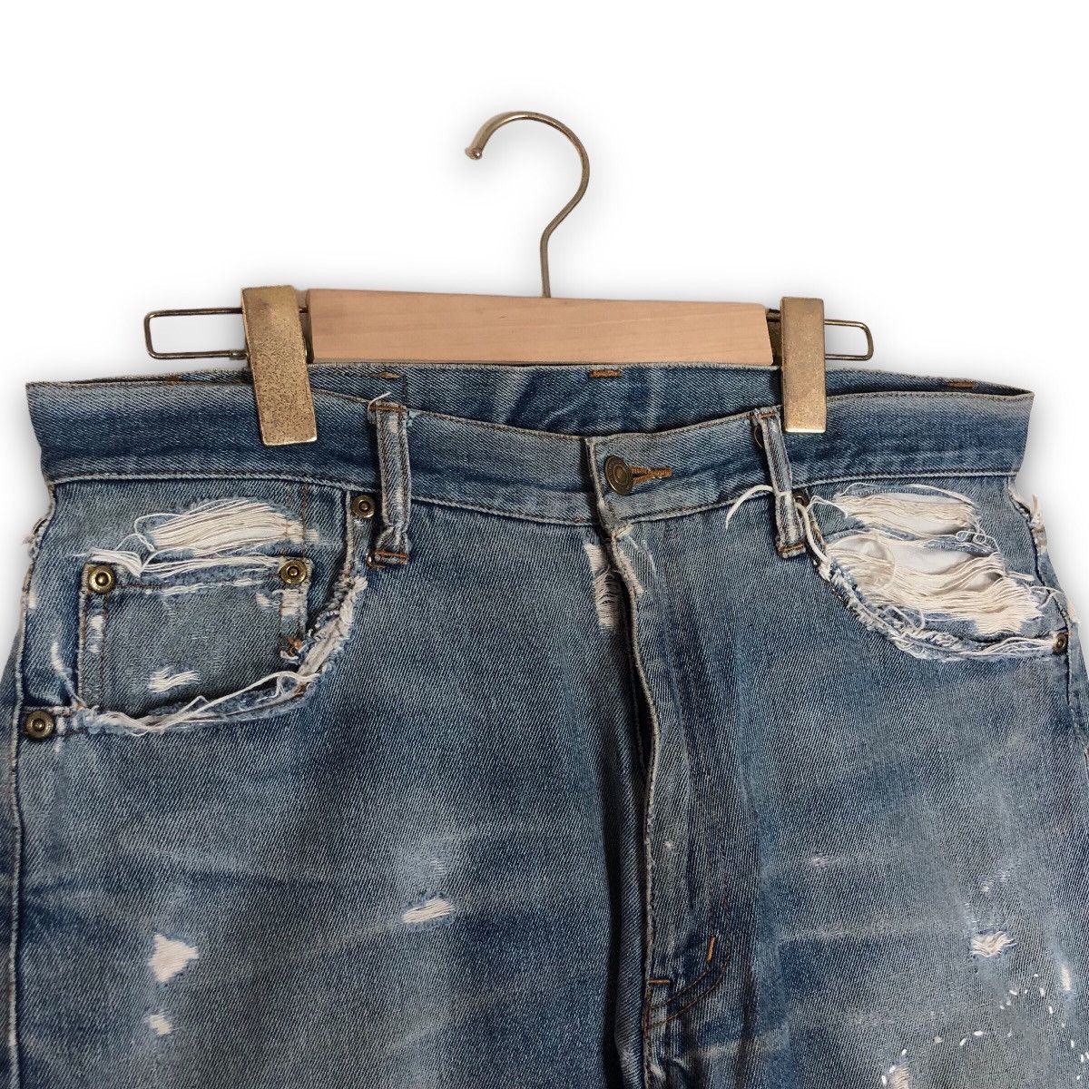 Vintage Vintage 90s Distressed Denim Jeans Size US 34 / EU 50 - 3 Thumbnail