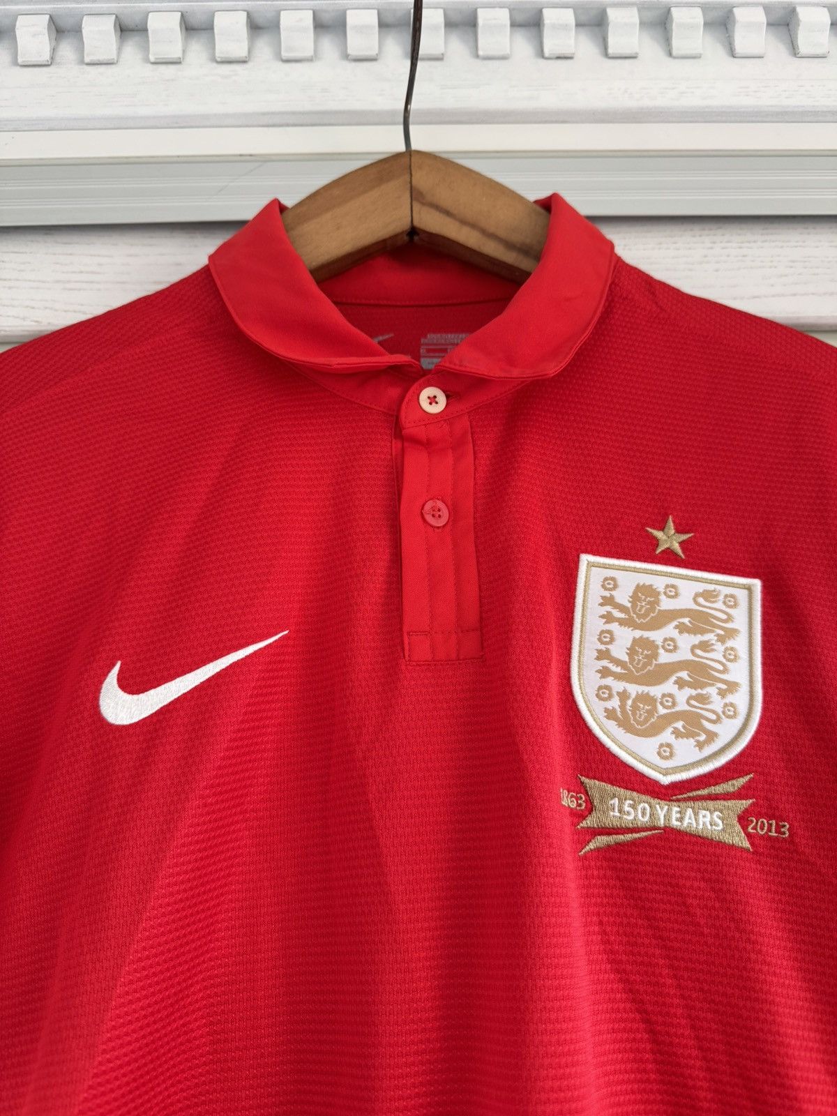 Nike England 2013-2014 Away Soccer Jersey Football Kit Shirt Size US M / EU 48-50 / 2 - 5 Thumbnail