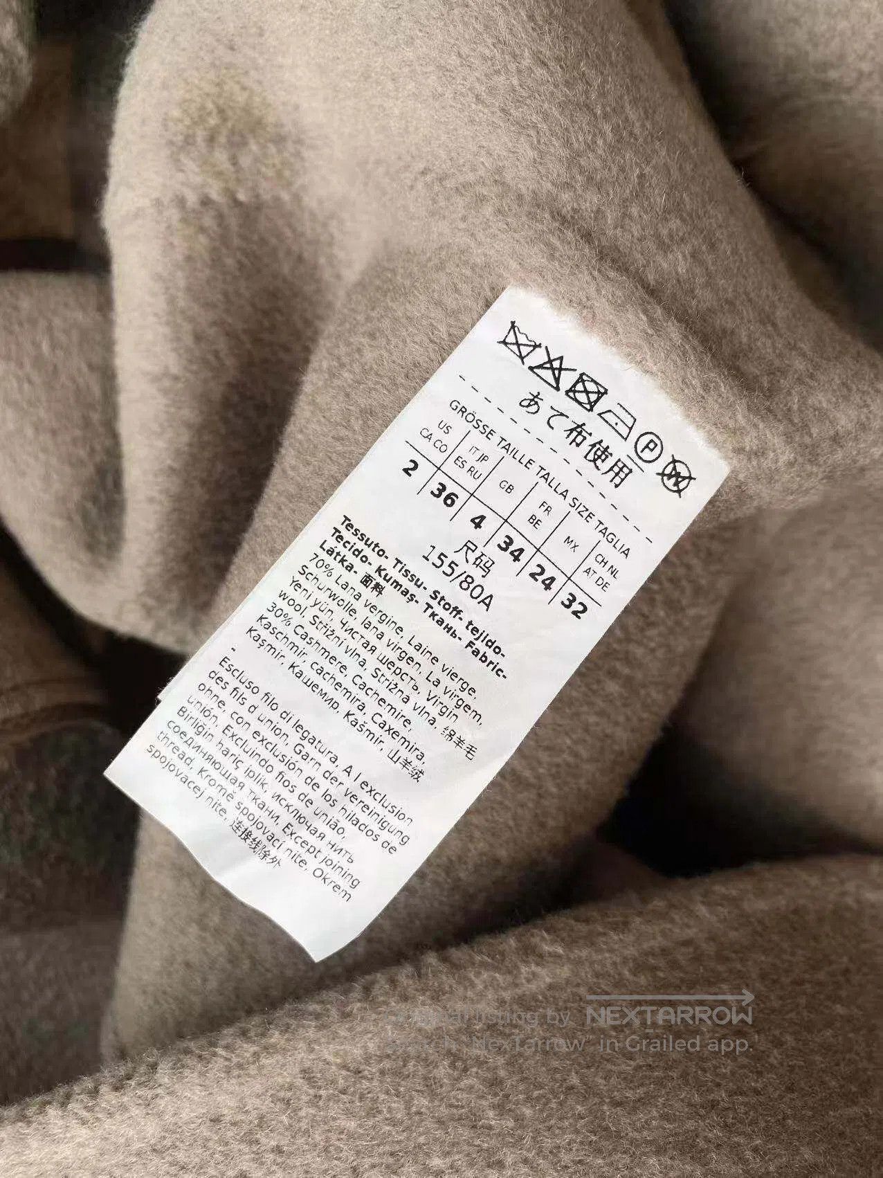 Max Mara Max Mara Oatmeal belted coat| Size XXS / US 00 / IT 34 - 5 Thumbnail