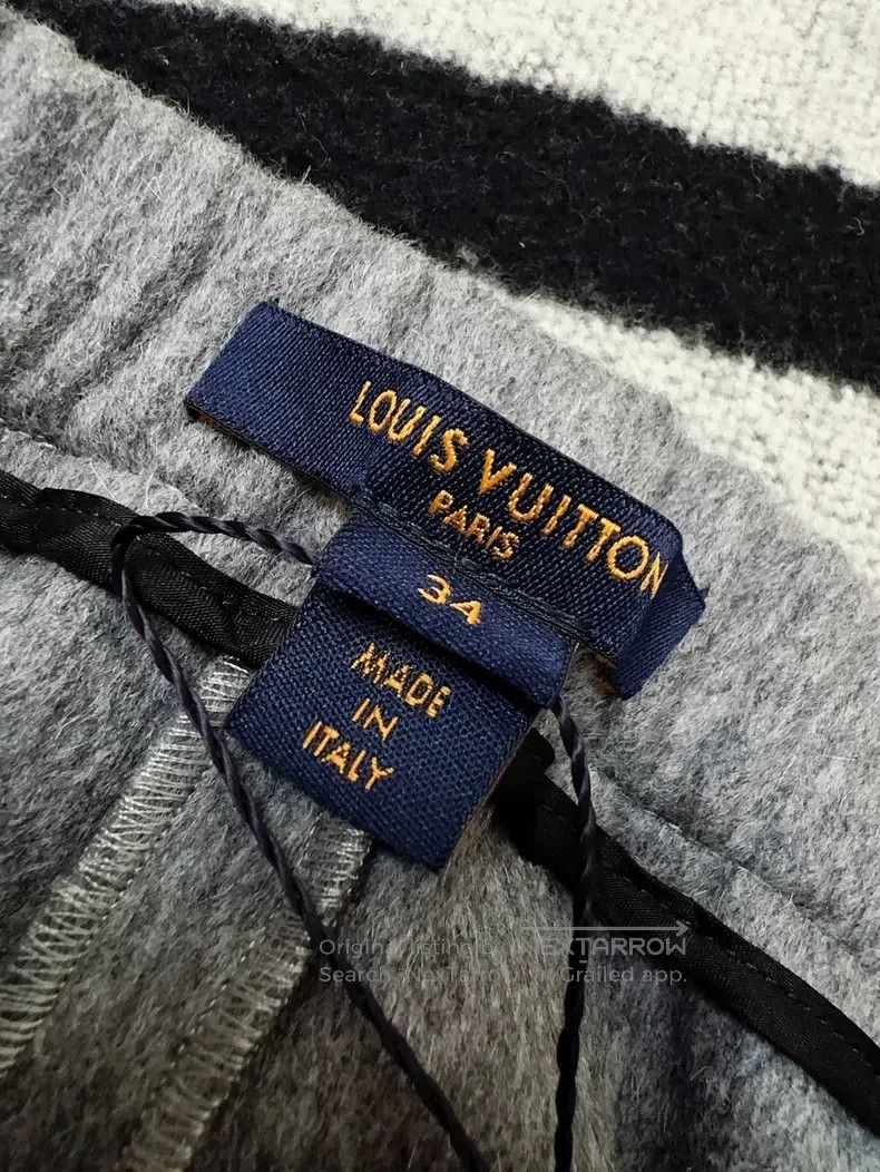 Louis Vuitton Louis Vuitton Grey Logo Angora Rabbit Wool Shorts Size 33" - 7 Thumbnail