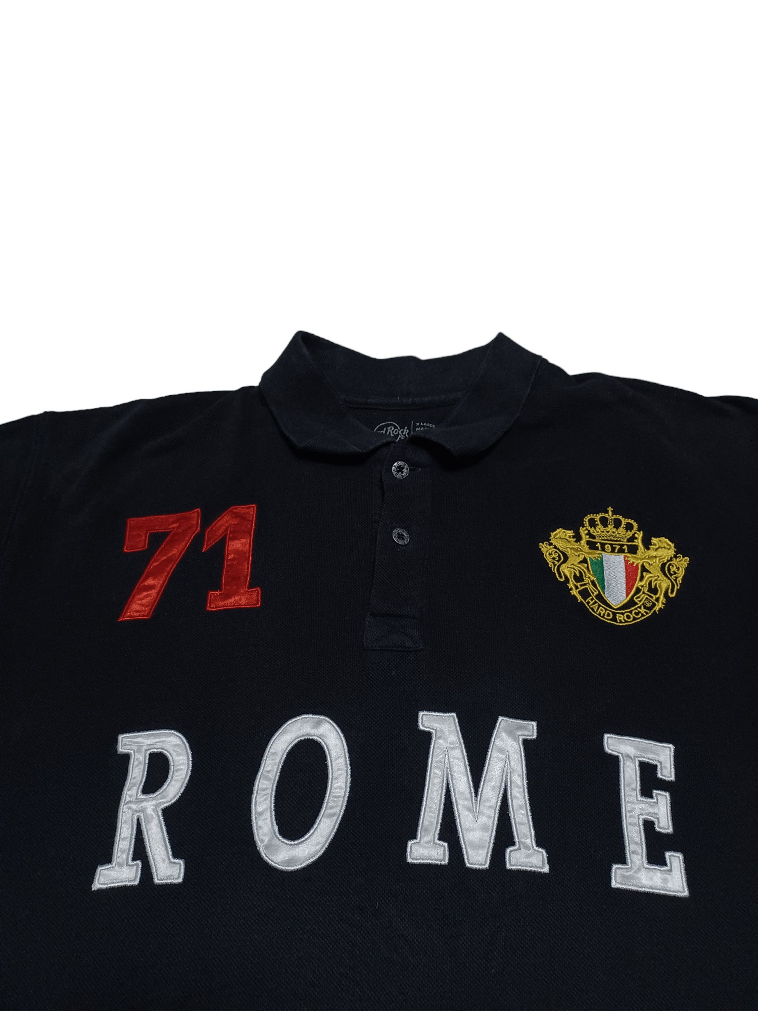 Hard Rock Cafe ROME BIGLOGO EMBROIDERED CHIEF KEEF PRL STYLE POLO SHIRT Size US XL / EU 56 / 4 - 2 Thumbnail
