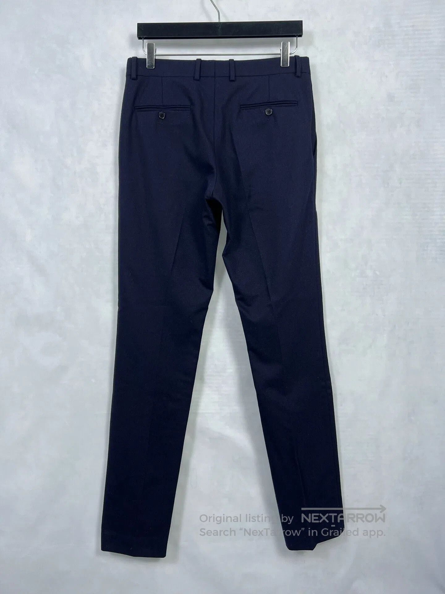 Saint Laurent Paris Saint Laurent Blue Wool Trousers. Size US 30 / EU 46 - 2 Thumbnail