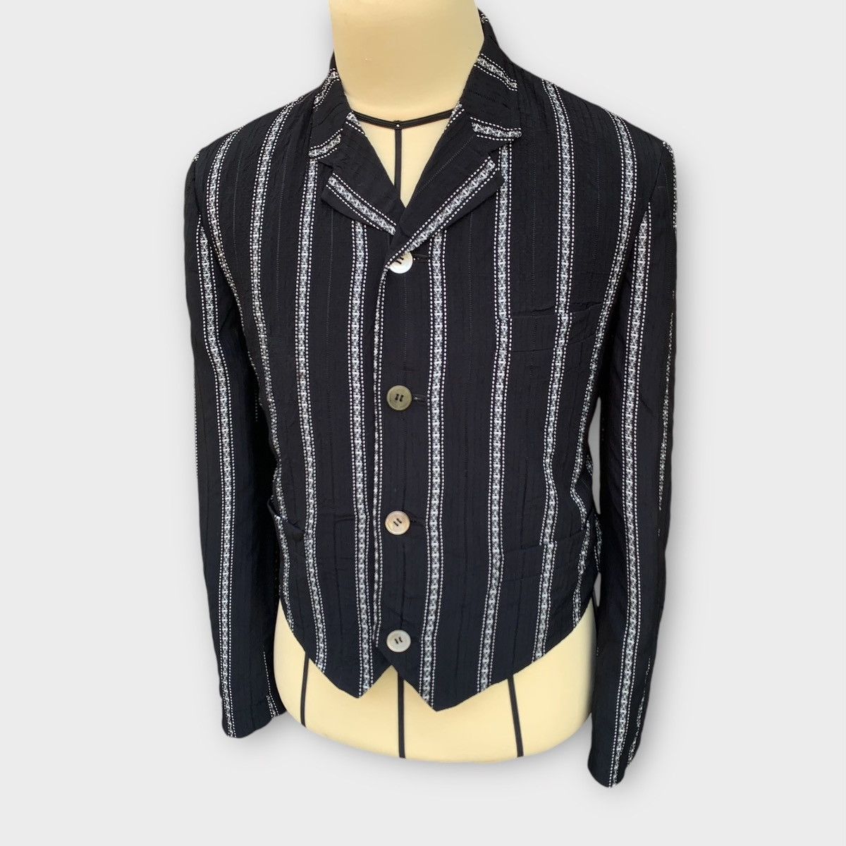 Comme des Garcons AD1989 Tricot Comme Des Garcons Cropped Cardigan Jacket Size M / US 6-8 / IT 42-44 - 3 Thumbnail