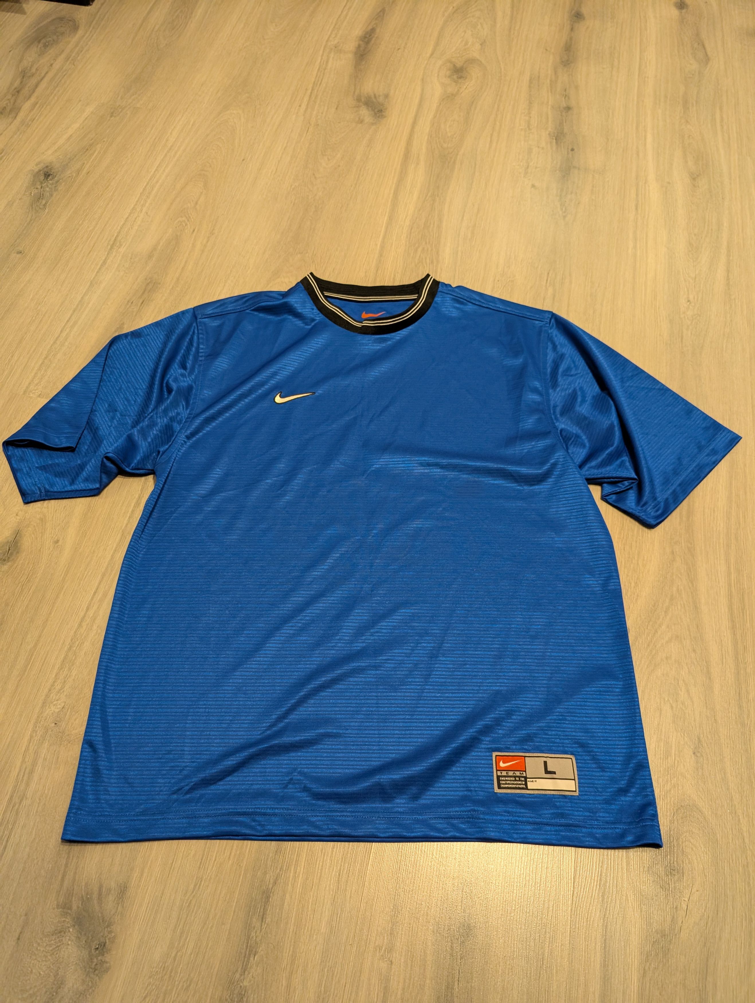 Nike × Vintage NIKE TEAM 90S VINTAGE OVERSIZED SOCCER FOOTBALL JERSEY BASIC Size US L / EU 52-54 / 3 - 1 Thumbnail