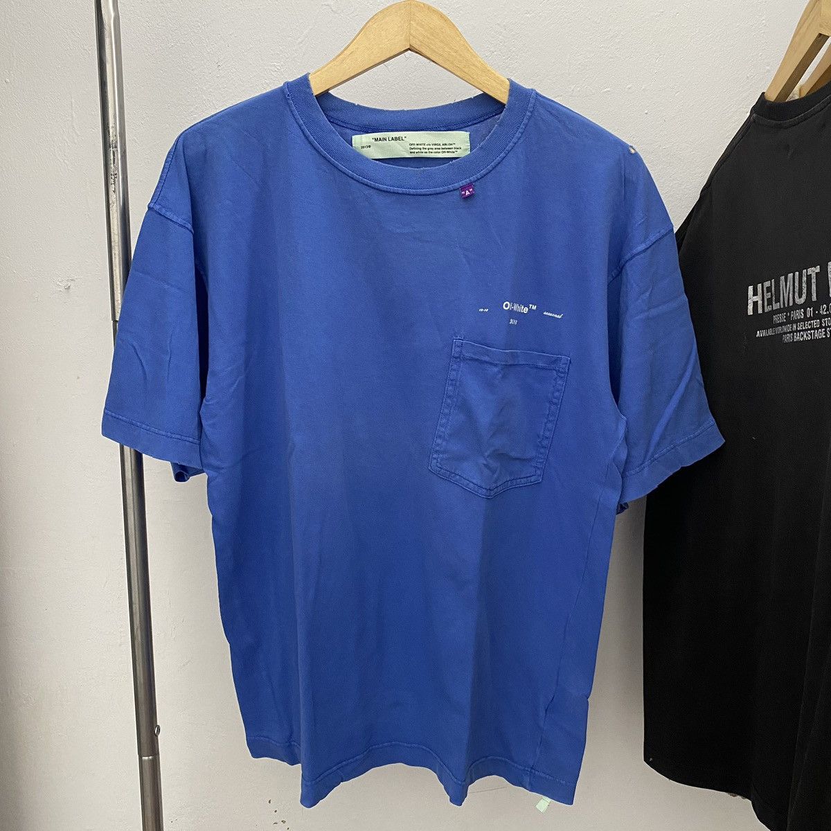 Off-White Off-White 2013 Seasonal Blue Pocket T-shirt Size US M / EU 48-50 / 2 - 1 Thumbnail