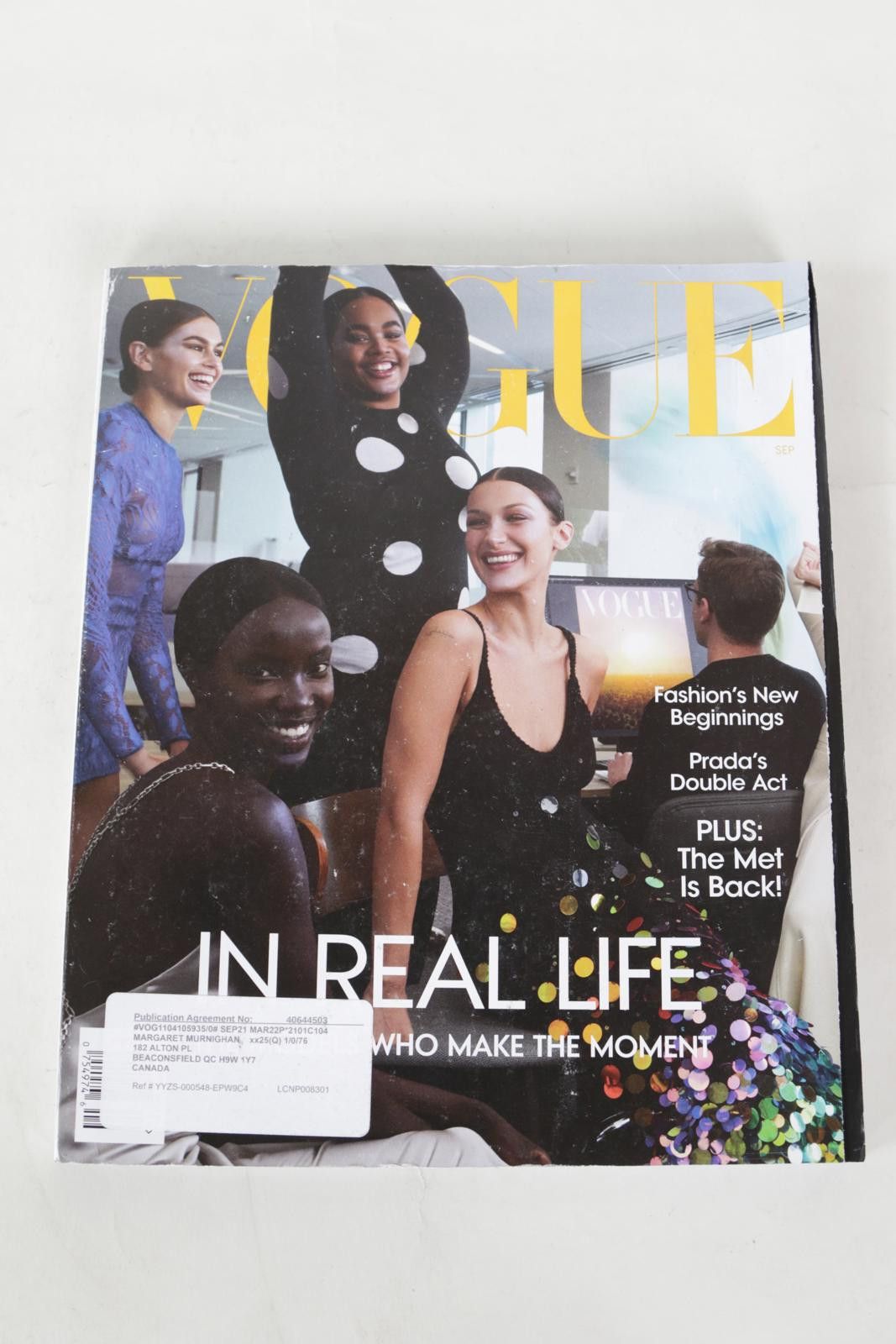 Vogue 2021' Vogue September In Real Life Magazine Size ONE SIZE - 1 Thumbnail